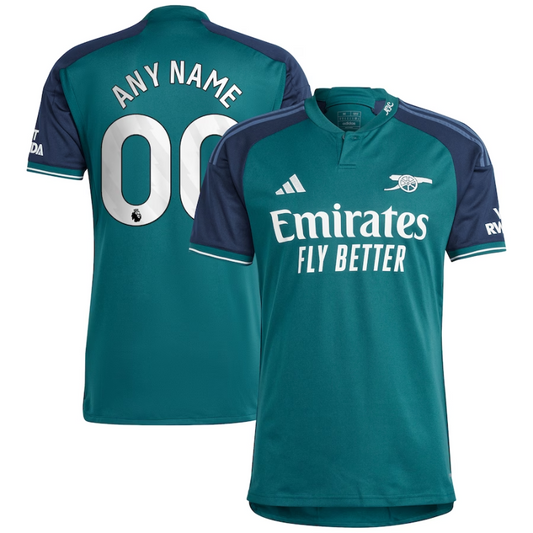 Arsenal 2023/24 Third Custom Jersey - Green