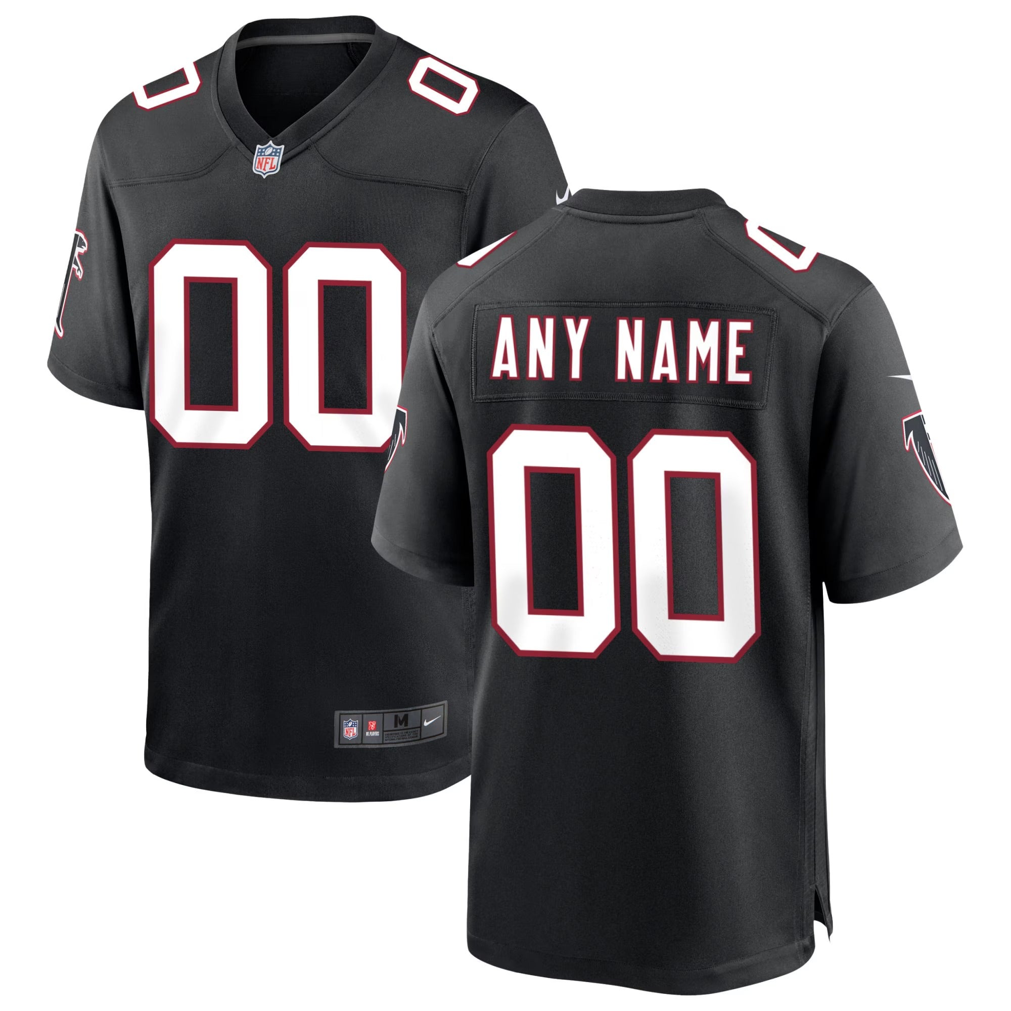 Atlanta Falcons Jersey Gool - Throwback Customized Game Replica Jersey - Black