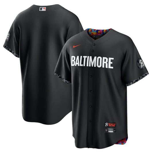 Baltimore Orioles Nike City Connect Custom Jersey - Black