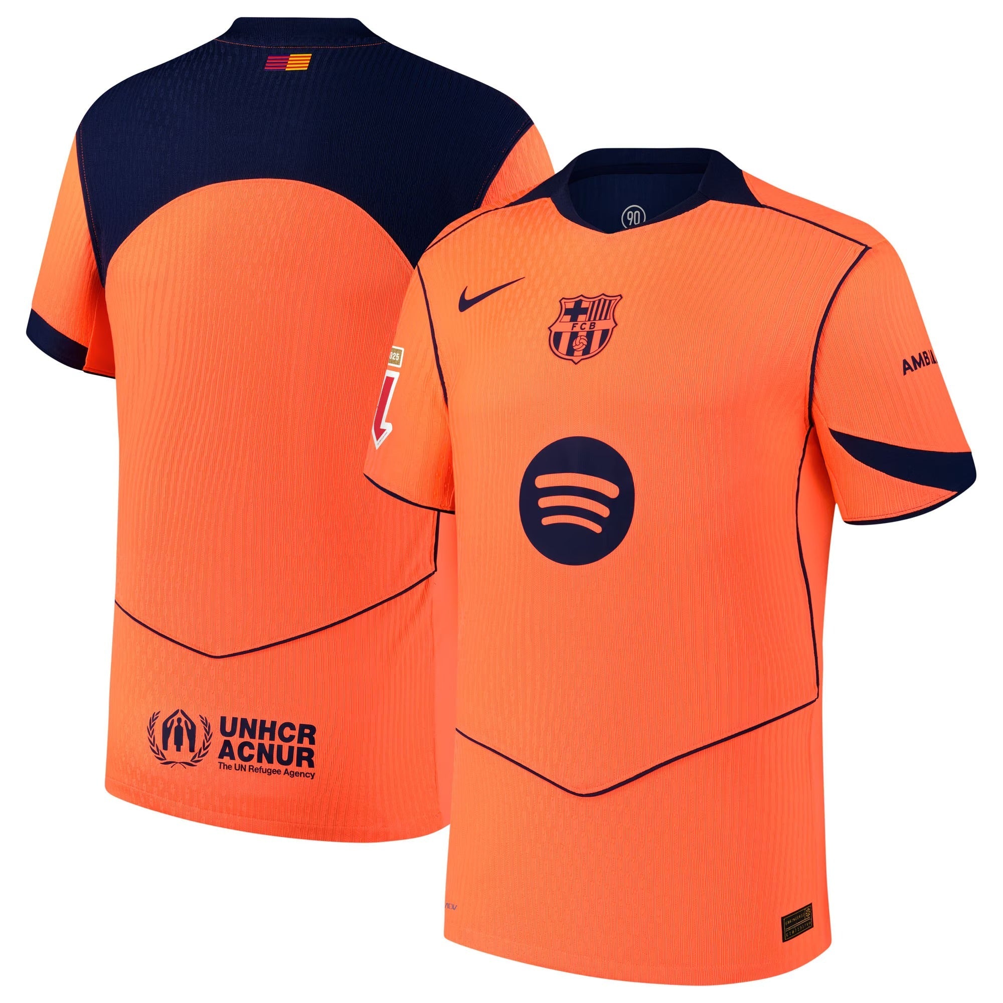 Barcelona 2025/26 Third Shirt with Patch - Orange