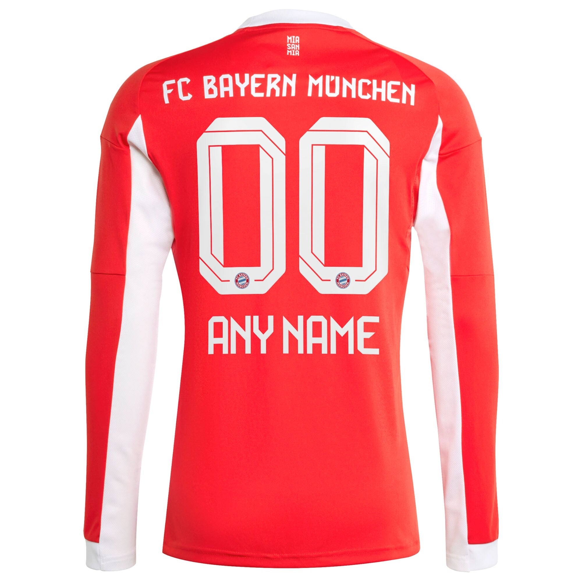 Bayern Munich 2025/26 Home Long Sleeve Custom Shirt - Red