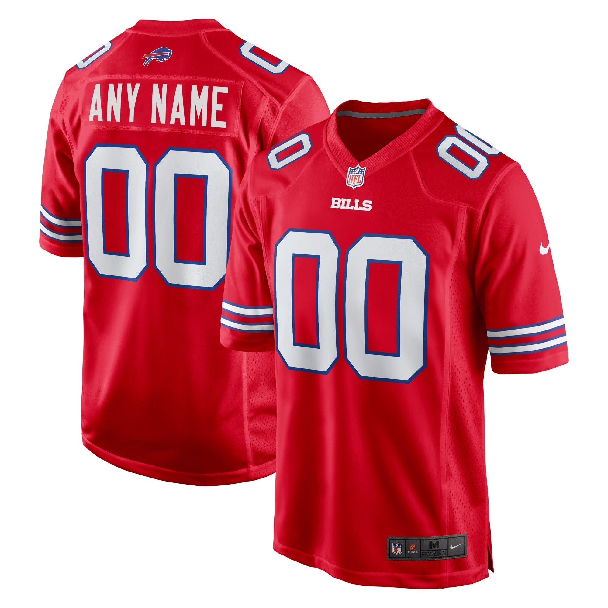 Buffalo Bills Jersey Gool - Alternate Customized Game Replica Jersey - Red
