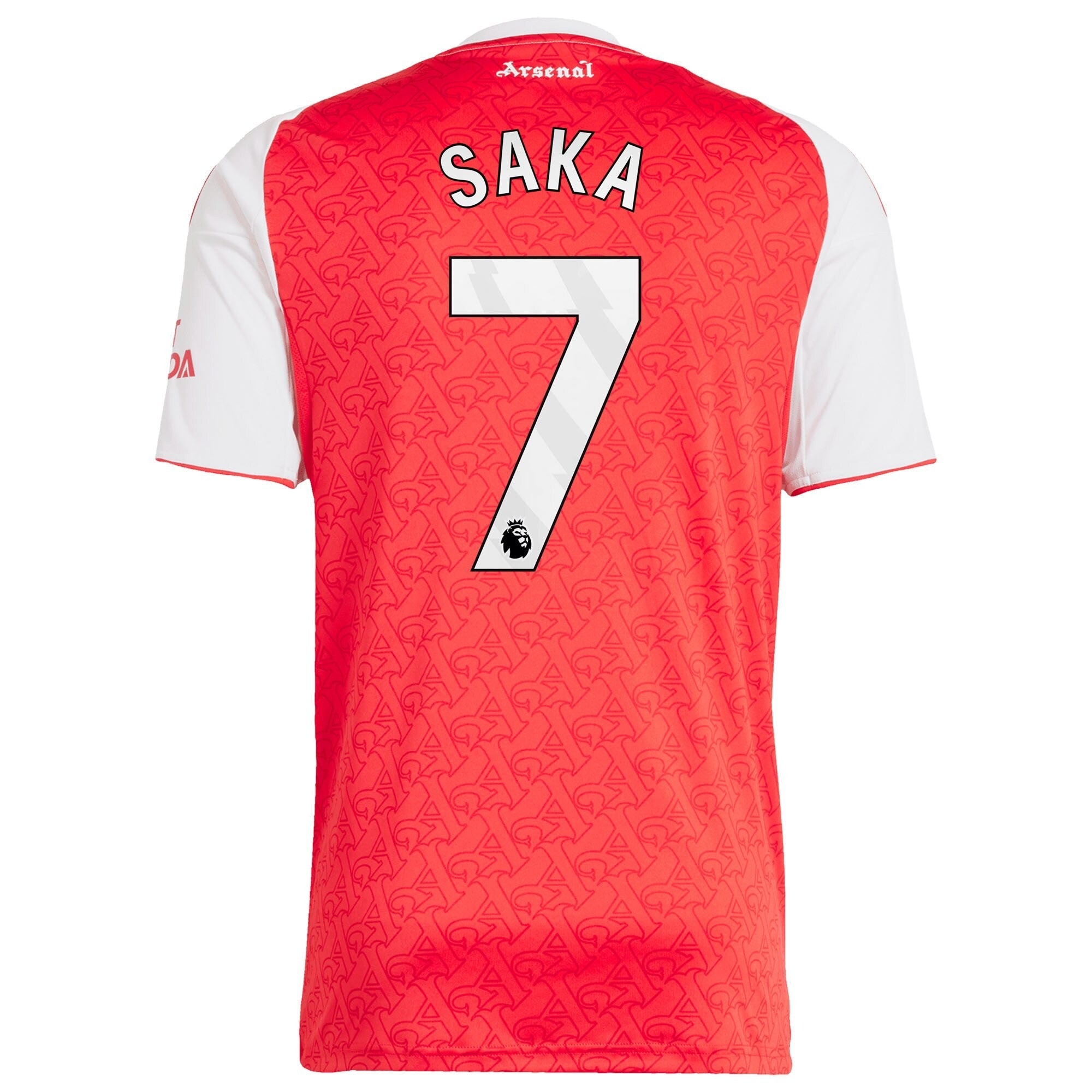 Bukayo Saka Arsenal 2025/26 Home Player Shirt - Red