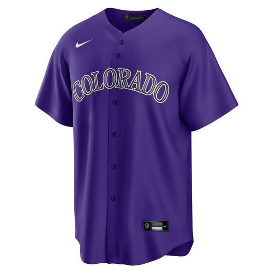 Charlie Blackmon Colorado Rockies Nike Alternate Player Name Jersey - Purple