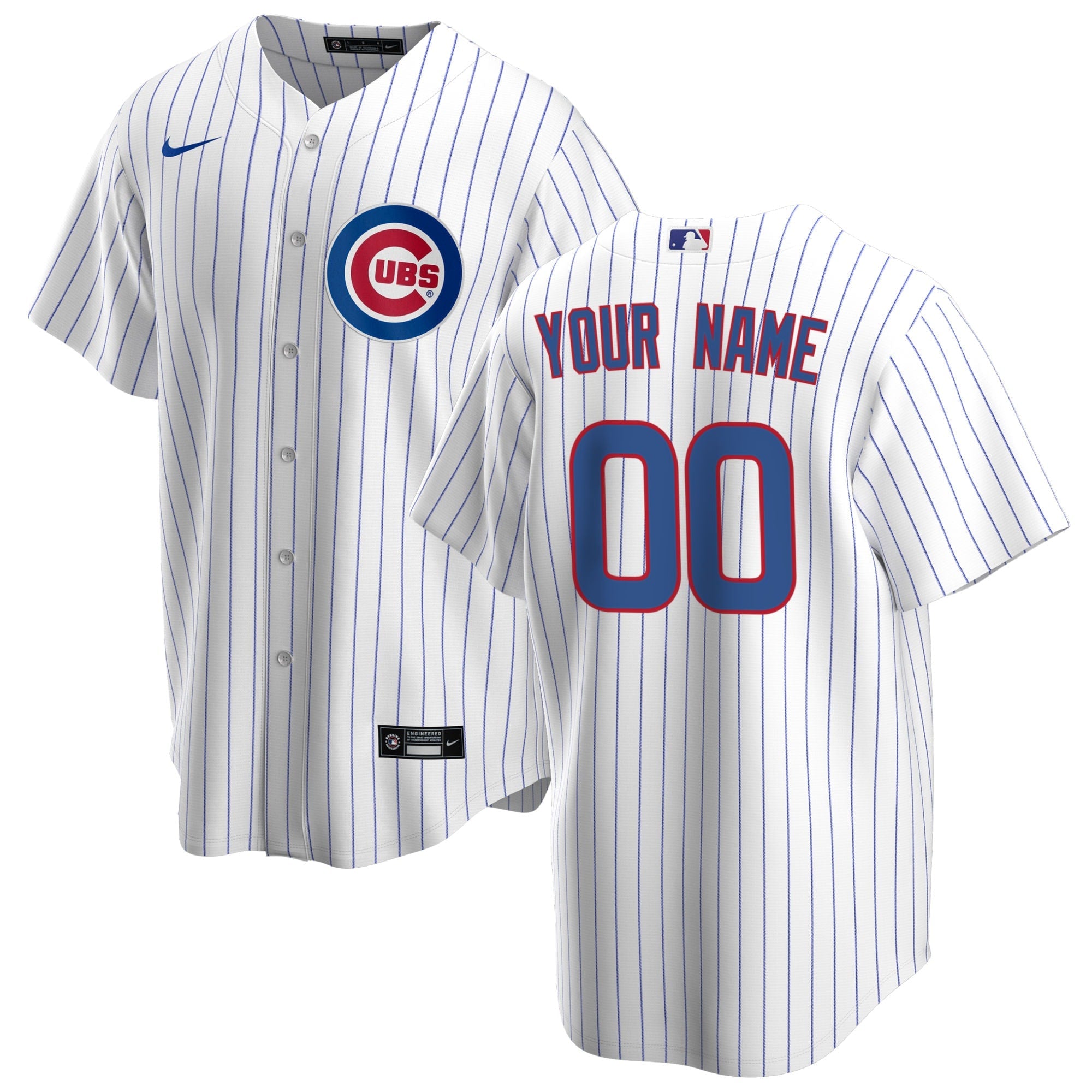 Chicago Cubs Nike Home Custom Jersey - White