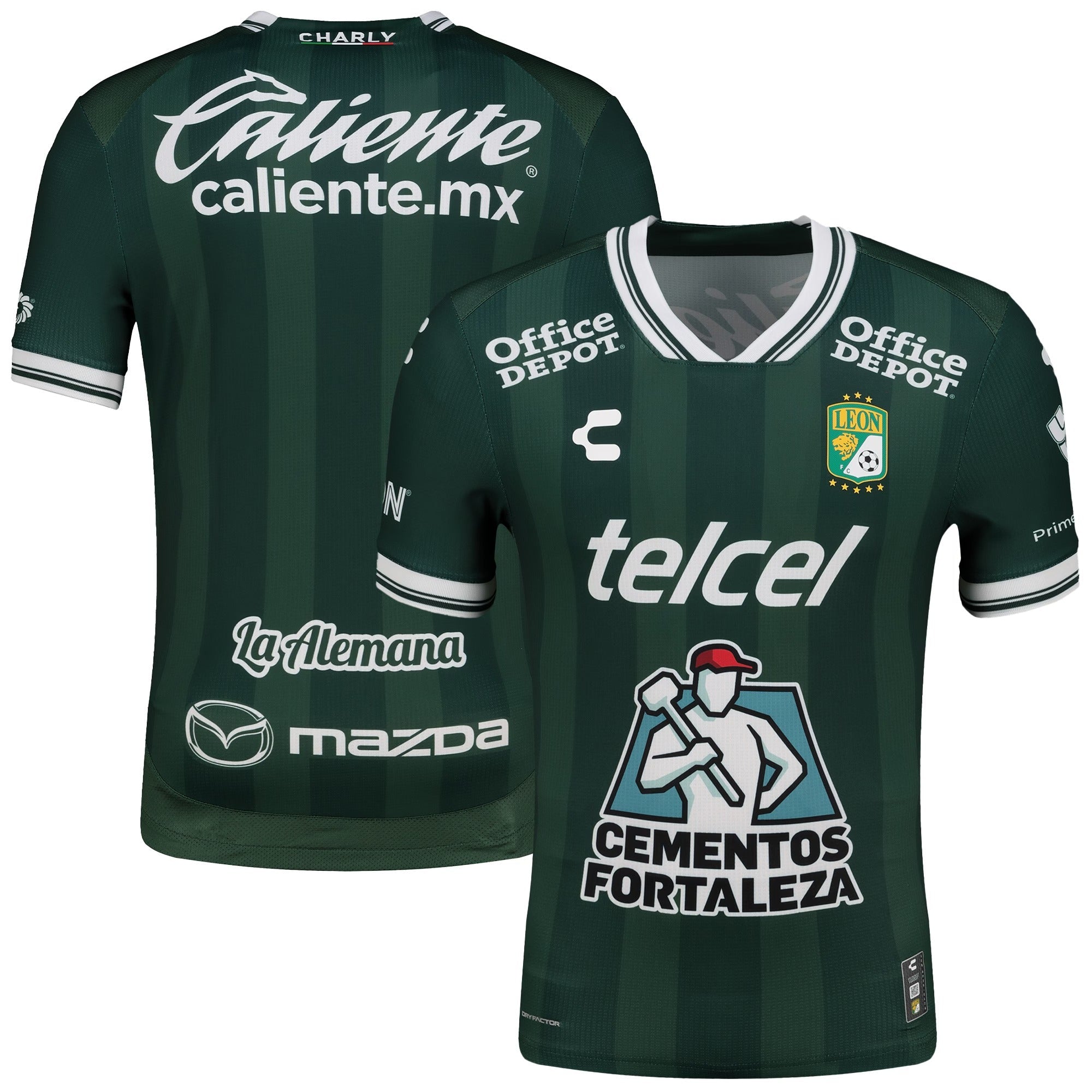 Club Leon Charly 2025/26 Home Authentic Shirt - Green