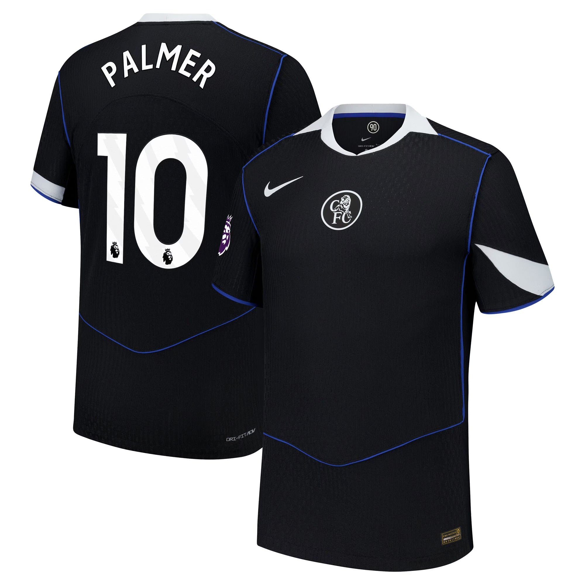 Cole Palmer Chelsea 2025/26 Third Player Shirt - Black