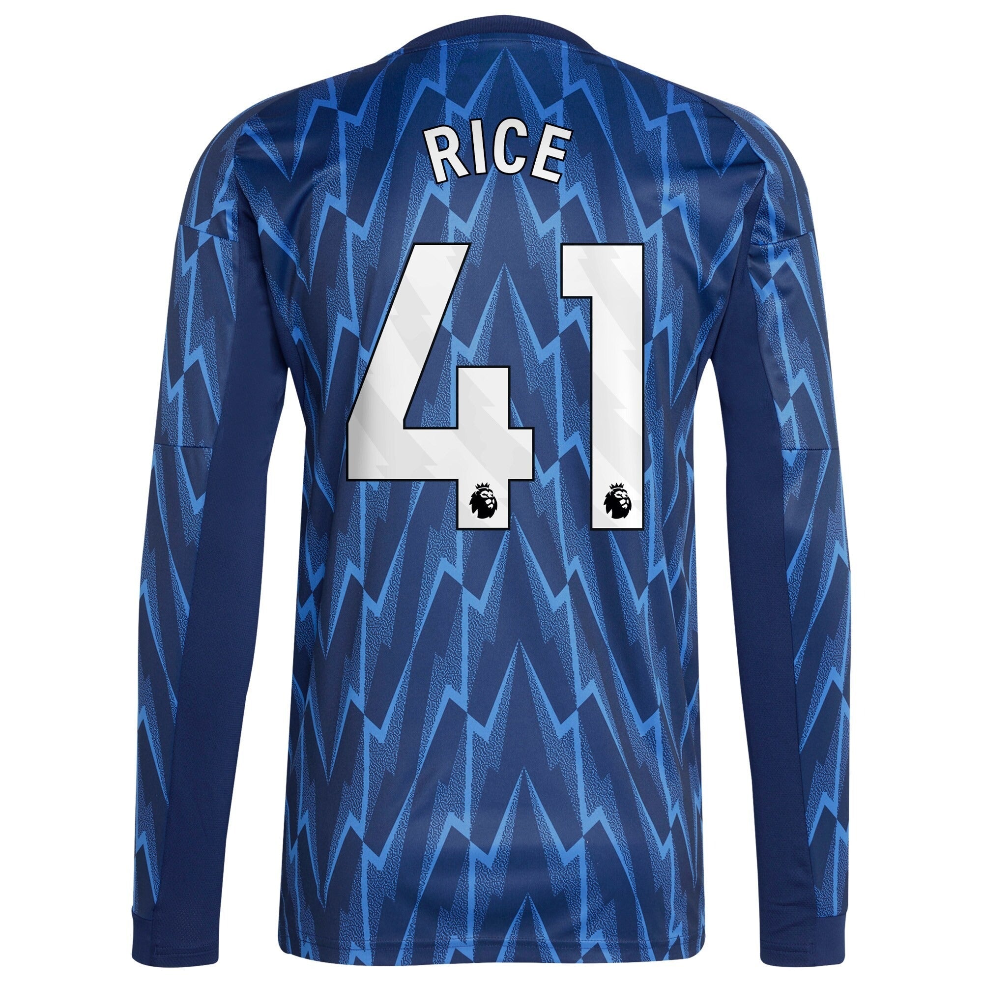 Declan Rice Arsenal 2025/26 Away Long Sleeve Player Shirt - Blue