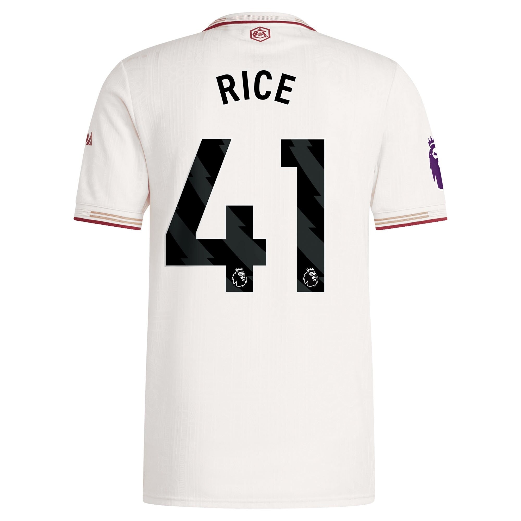 Declan Rice Arsenal 2025/26 Third Player Shirt - White