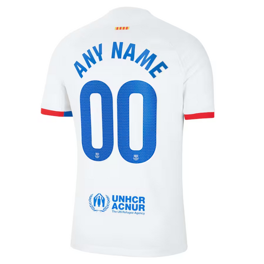 Fc Barcelona Nike 2023/24 Away Custom Jersey - White