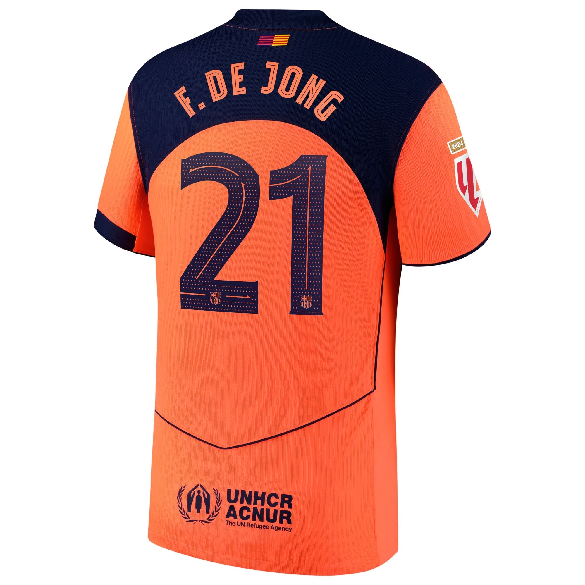 Frenkie de Jong Barcelona 2025/26 Third Player Shirt - Orange