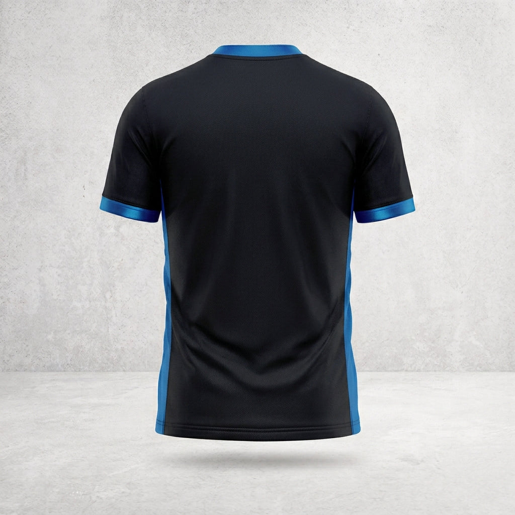 Jersey Gool "Ignite" Official Kit – Stealth Black & Electric Blue Performance Jersey