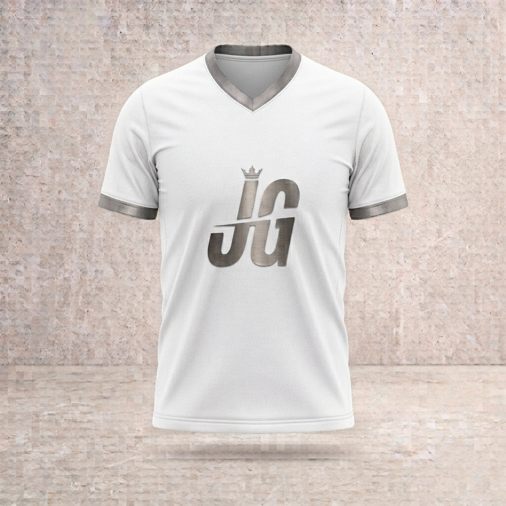 Jersey Gool Pure White Performance Jersey | White & Silver Kit