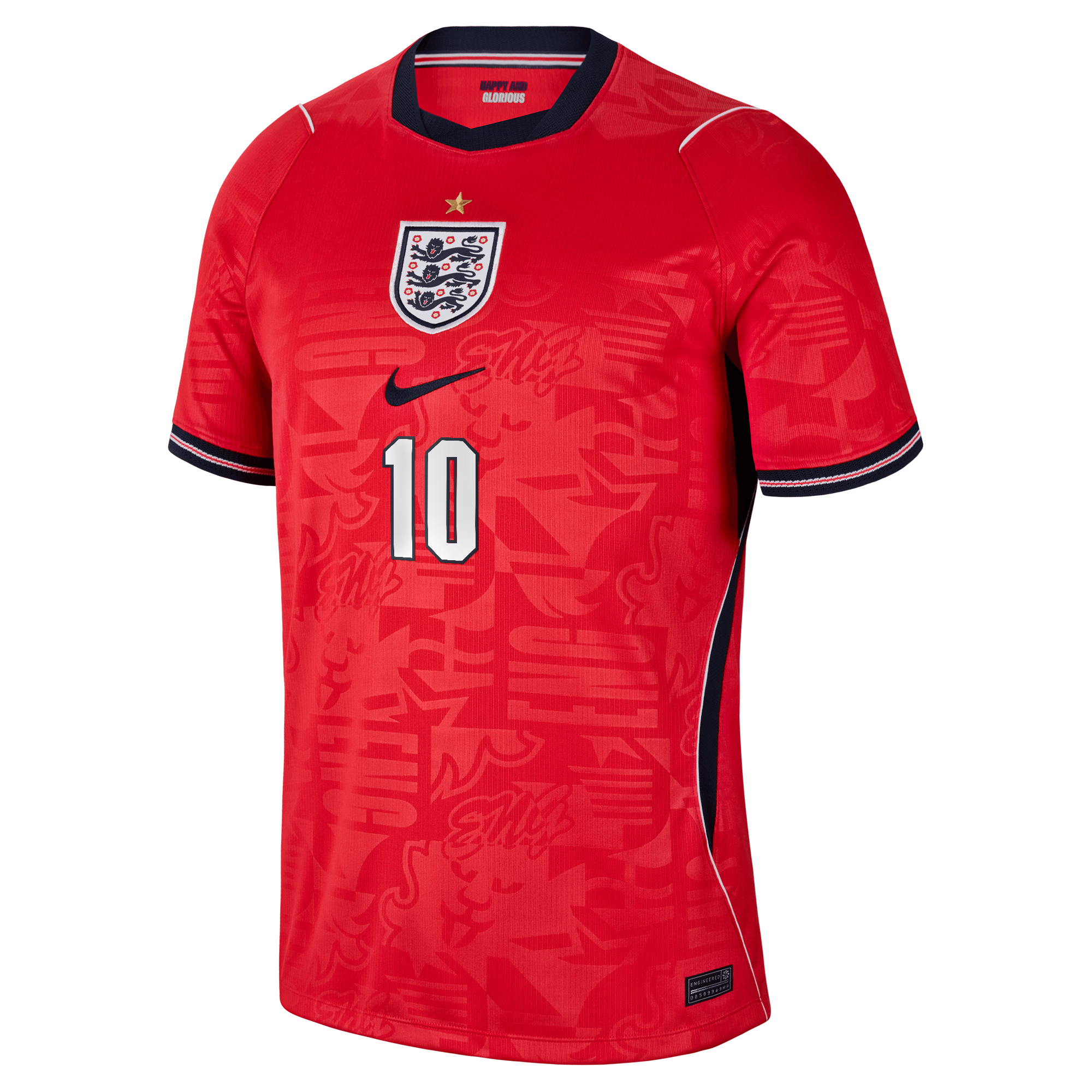 Jude Bellingham England National Team Jersey Gool - 2026 Away Stadium  Replica Jersey - Red
