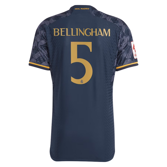 Jude Bellingham Real Madrid  Adidas 2023/24 Away Jersey - Navy