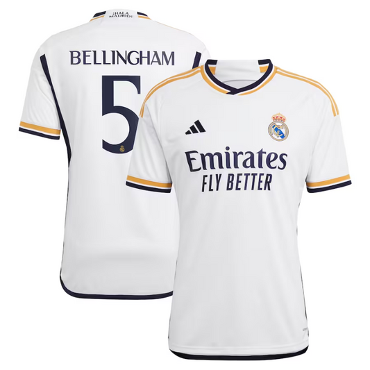 Jude Bellingham Real Madrid 2023/24 Home Jersey - White