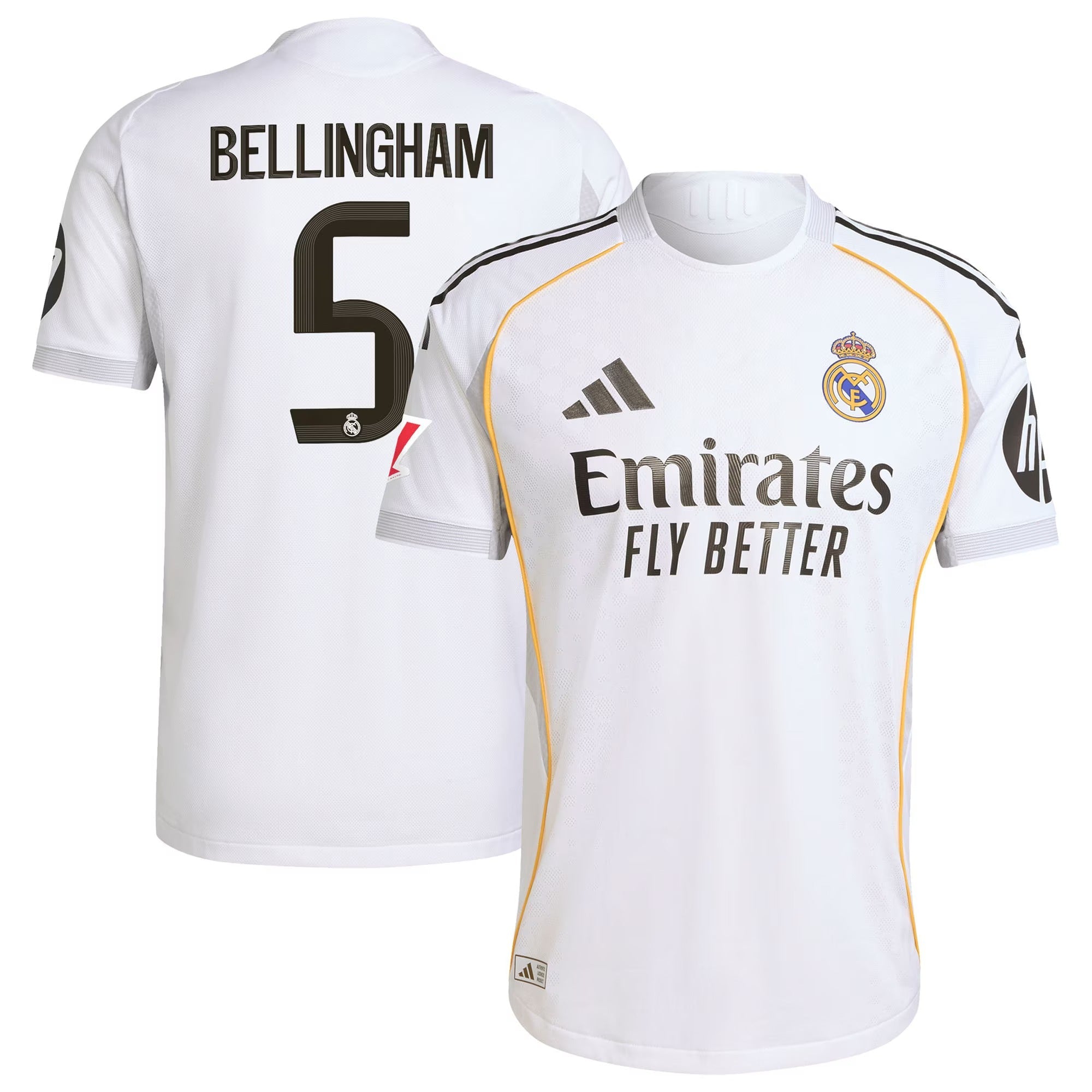 Jude Bellingham Real Madrid 2025/26 Home Authentic Shirt - White