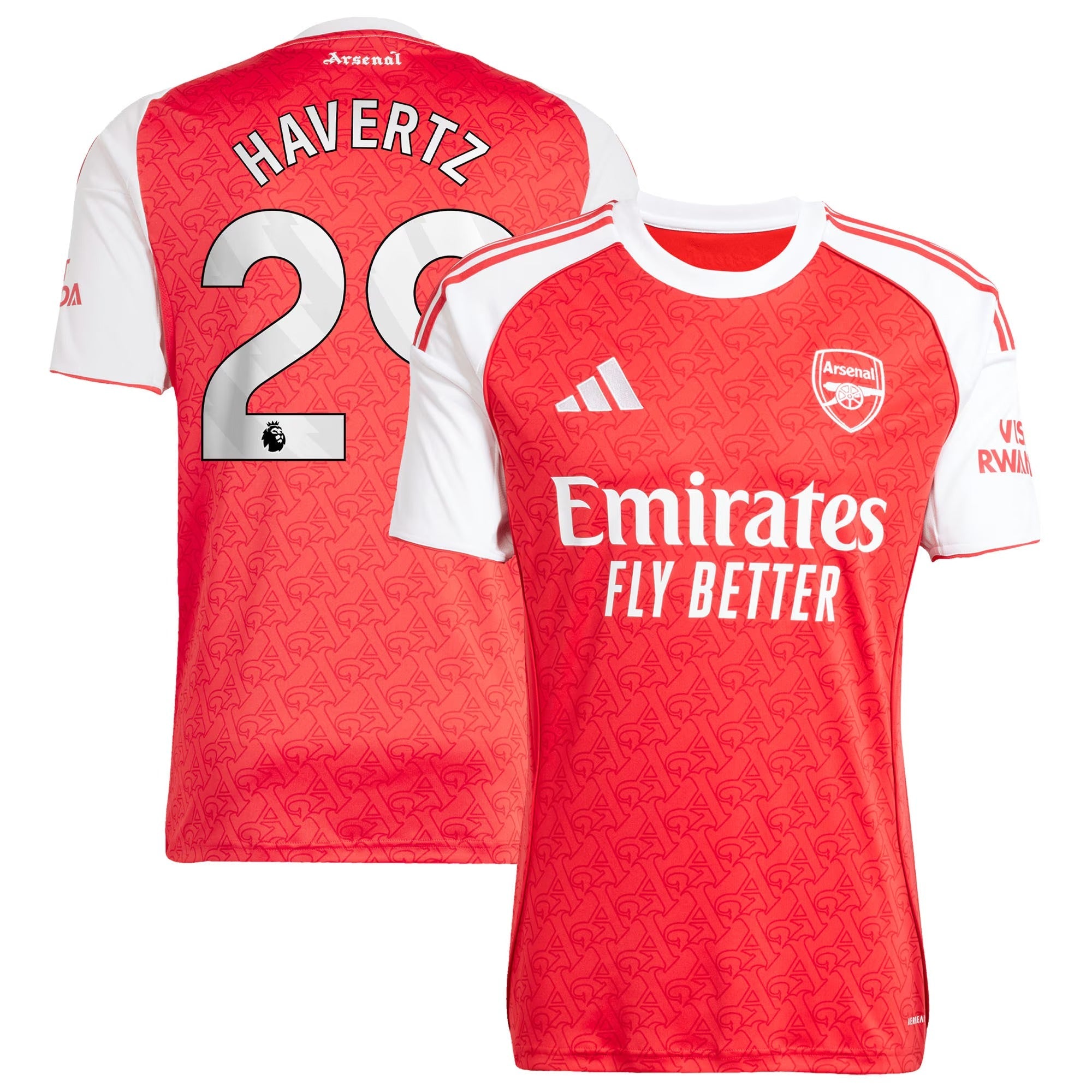 Kai Havertz Arsenal 2025/26 Home Player Shirt - Red