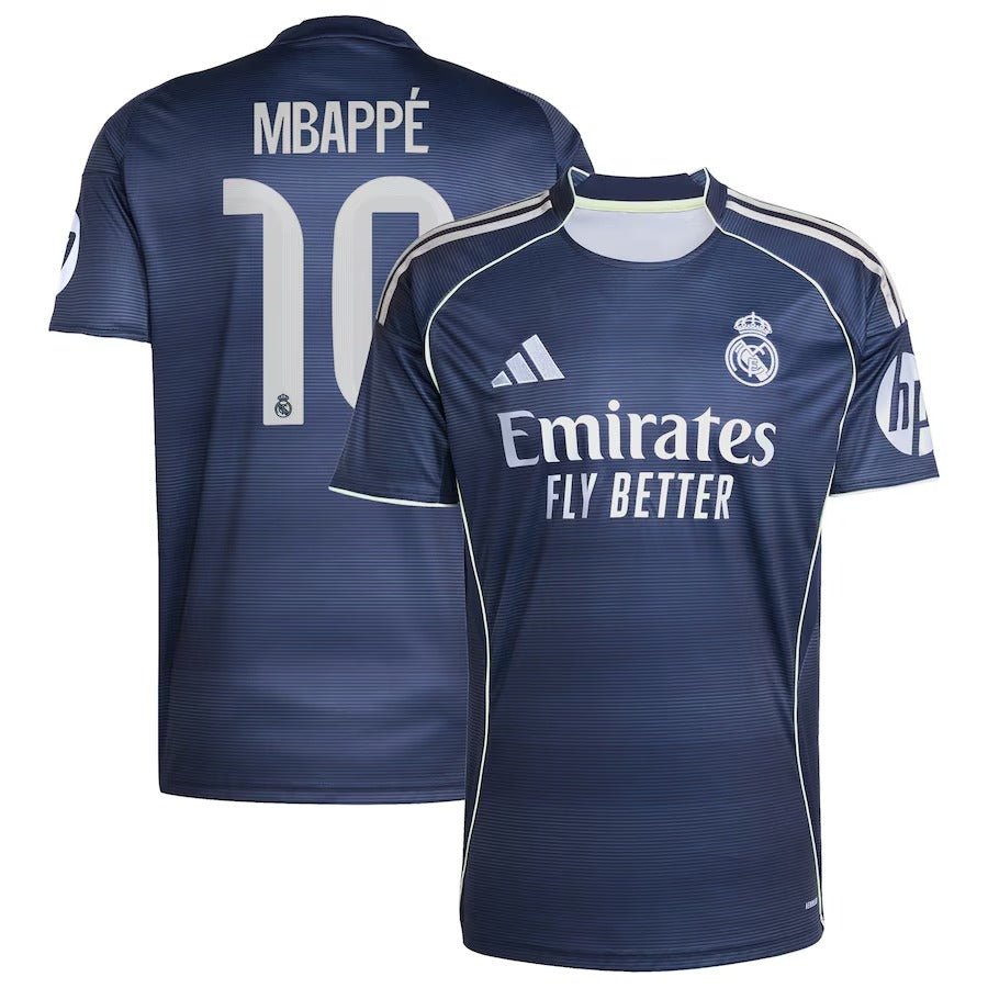 Kylian Mbappé Real Madrid Authentic 2025/26 Away Player Shirt - Blue