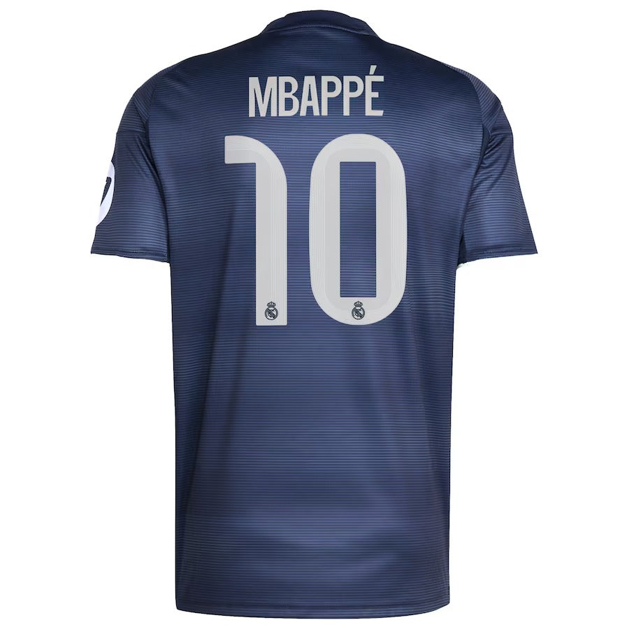 Kylian Mbappé Real Madrid Authentic 2025/26 Away Player Shirt - Blue