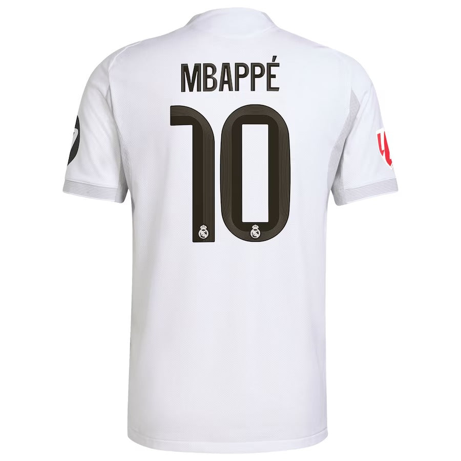Kylian Mbappé Real Madrid adidas 2025/26 Home Authentic Player Jersey - White