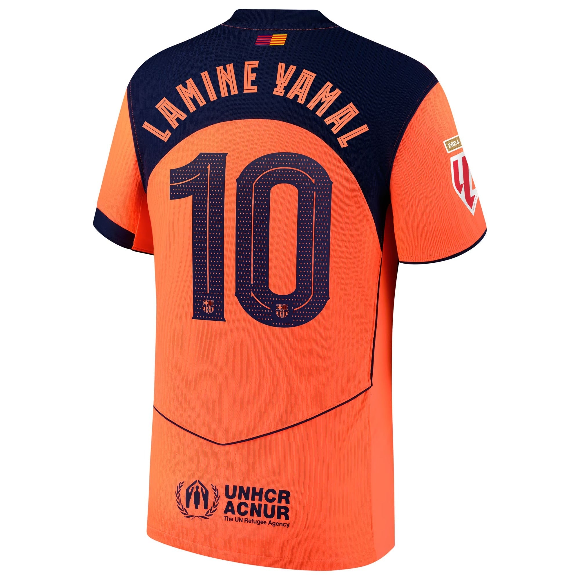 Lamine Yamal Barcelona 2025/26 Third Player Shirt - Orange