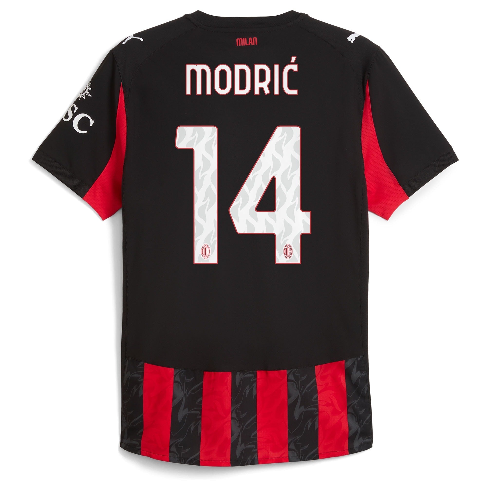 Luka Modric AC Milan 2025/26 Home Shirt - Red