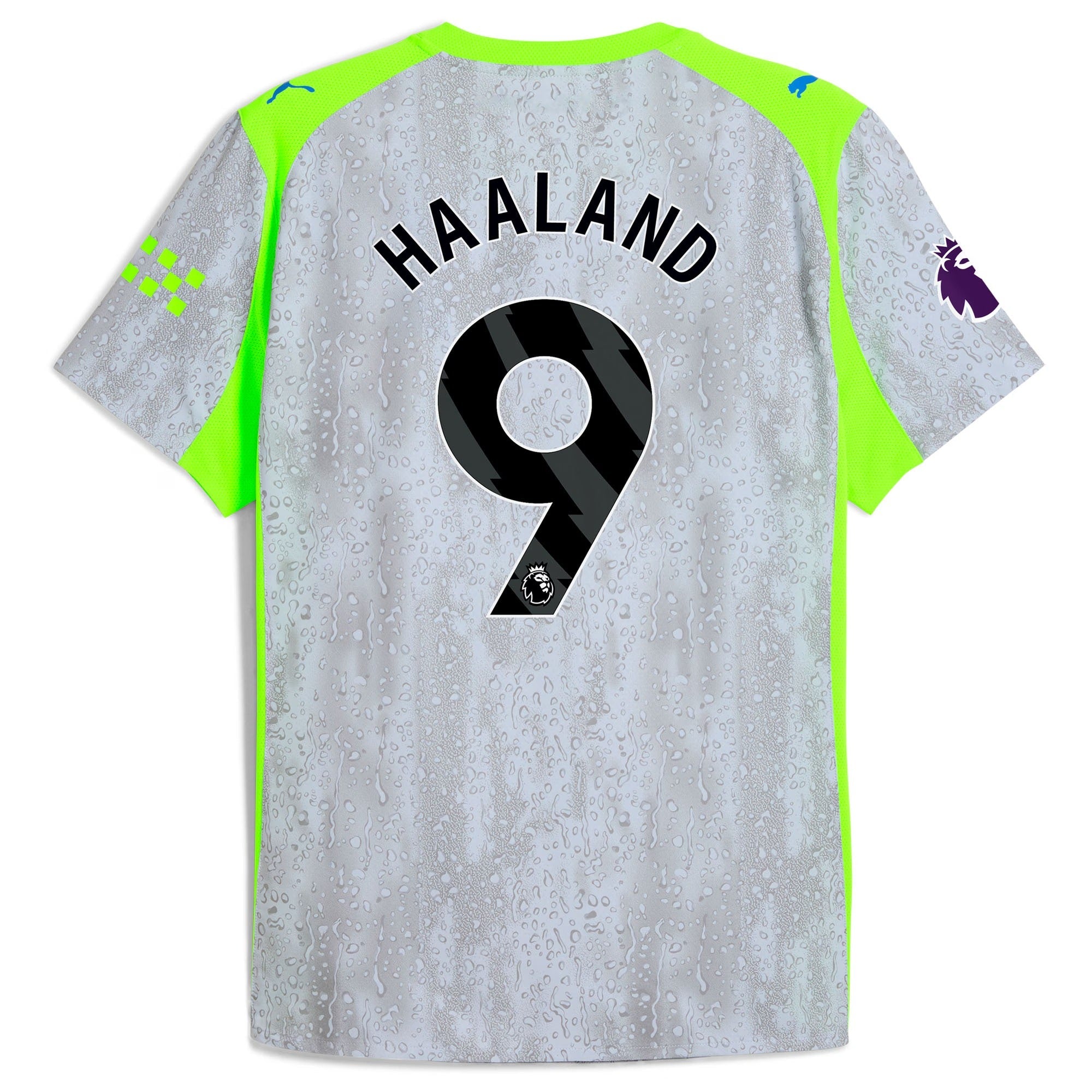 Erling Haaland Manchester City 2025/26 Third Shirt - Green/Neon Green