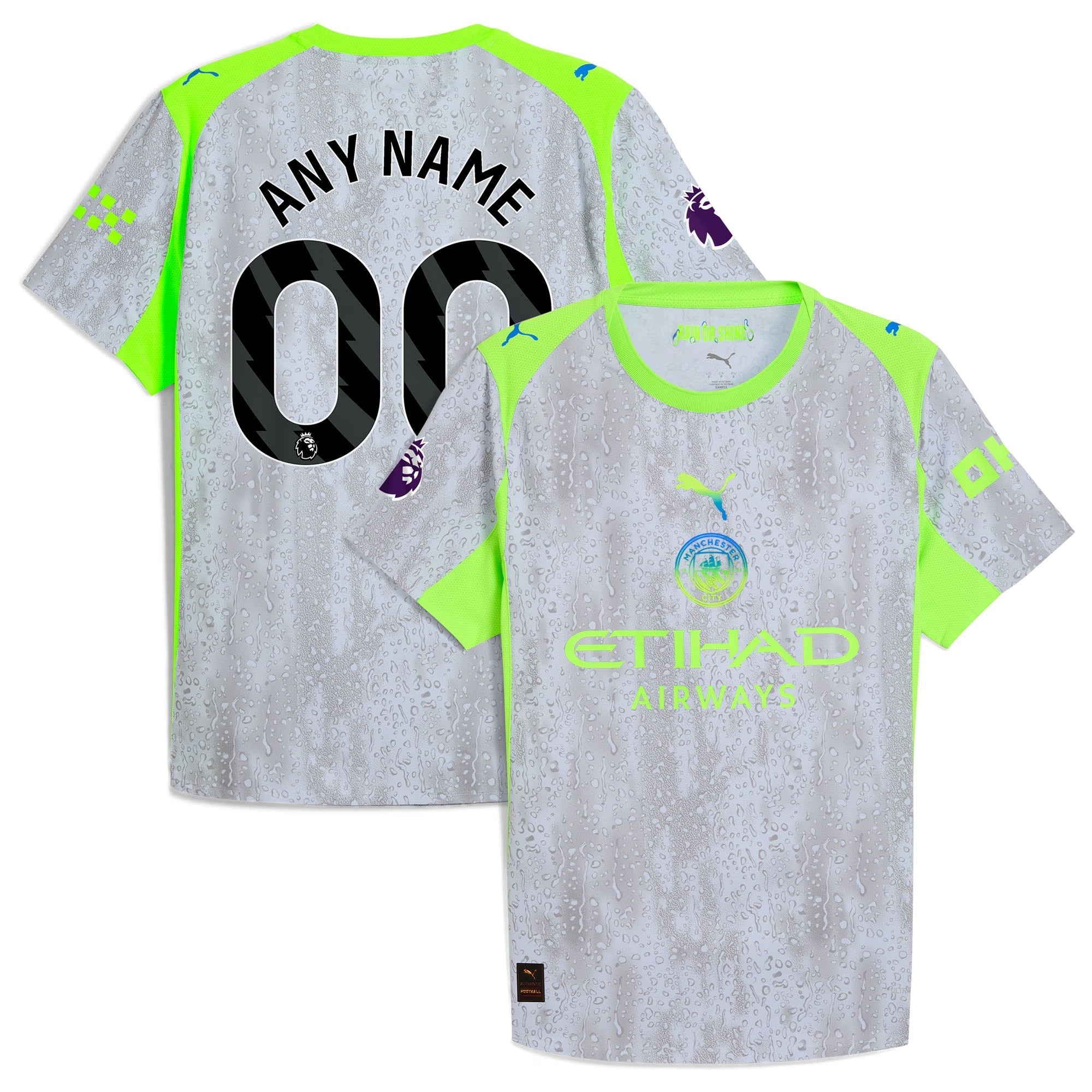 Manchester City 2025/26 Third Custom Shirt - Green/Neon Green