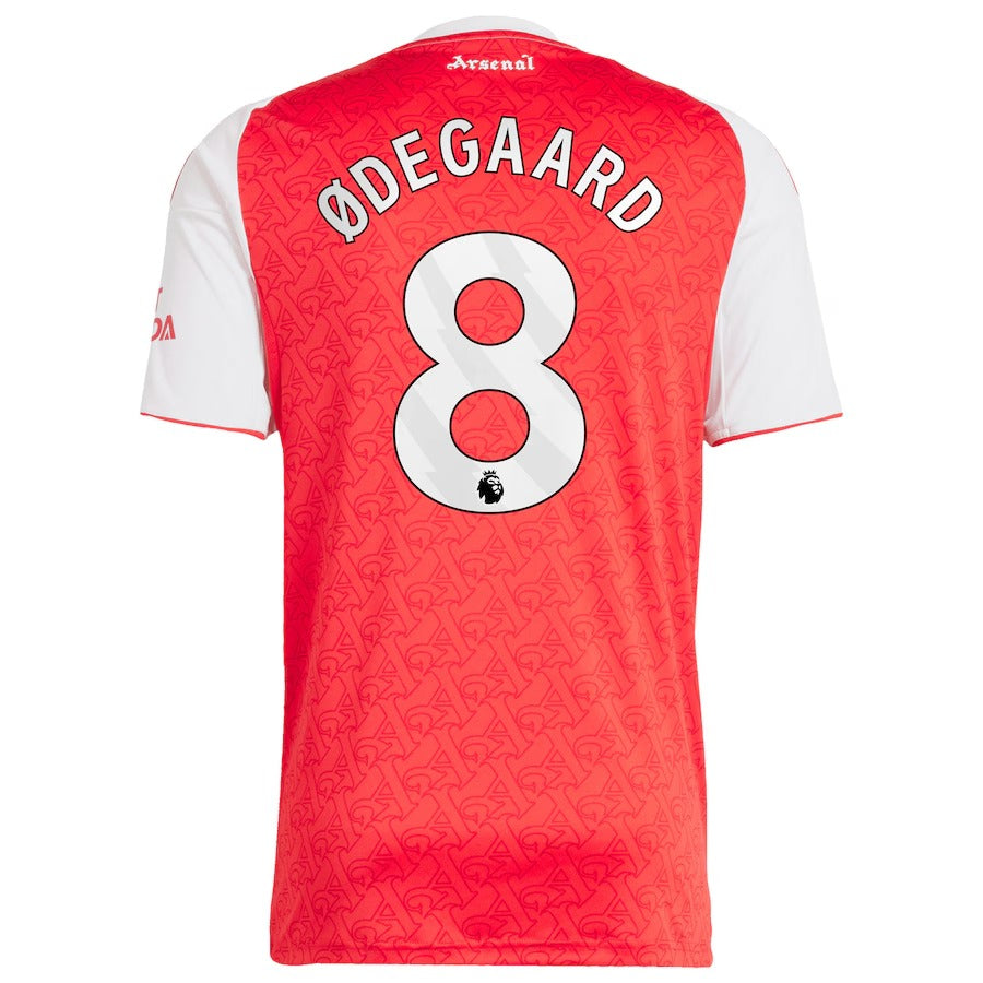 Martin Ødegaard Arsenal 2025/26 Home Player Shirt - Red