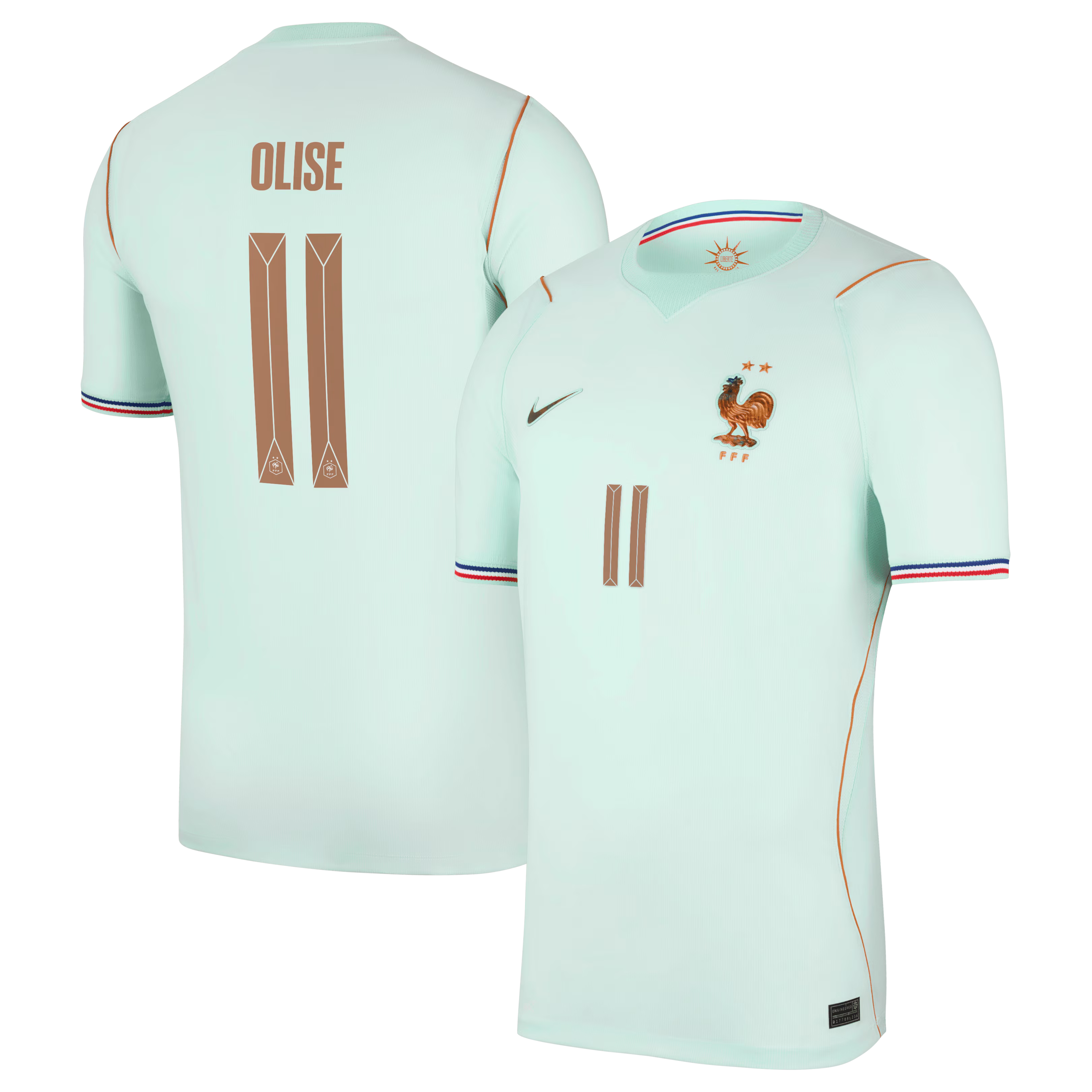 Michael Olise France National Team Jersey Gool - 2026 Away Stadium  Replica Jersey - Green