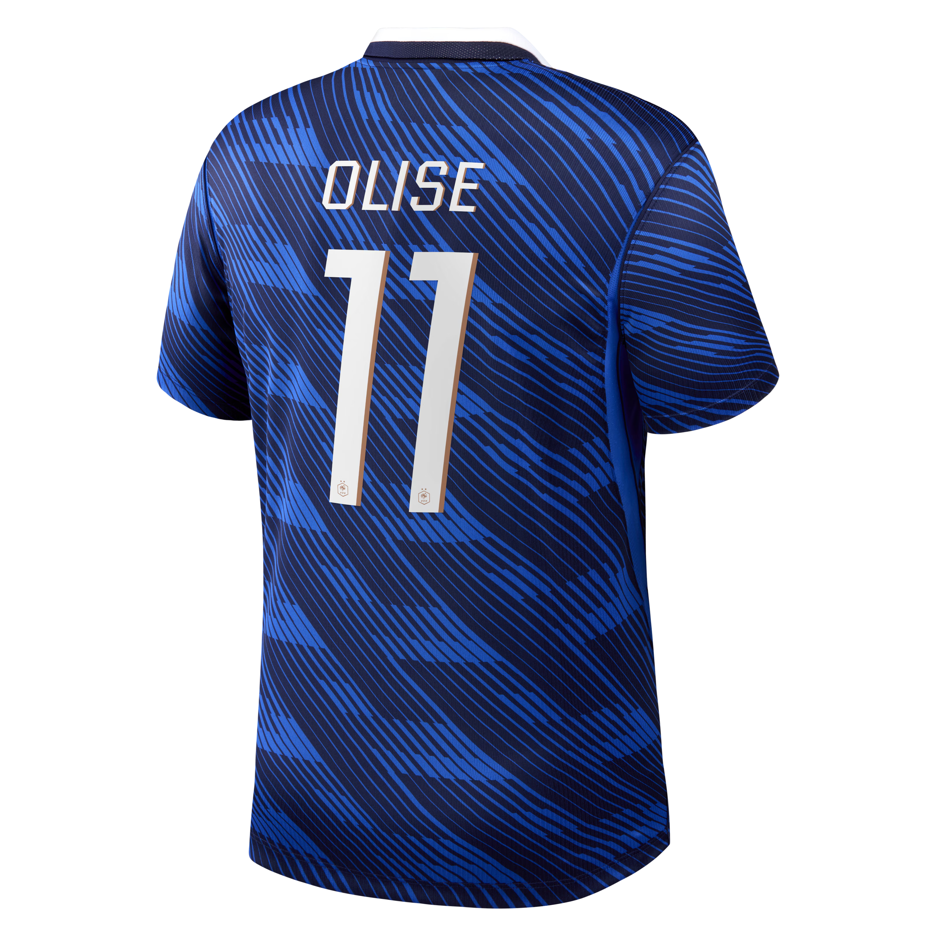 Michael Olise France National Team Jersey Gool - 2026 Home Stadium  Replica Jersey - Blue