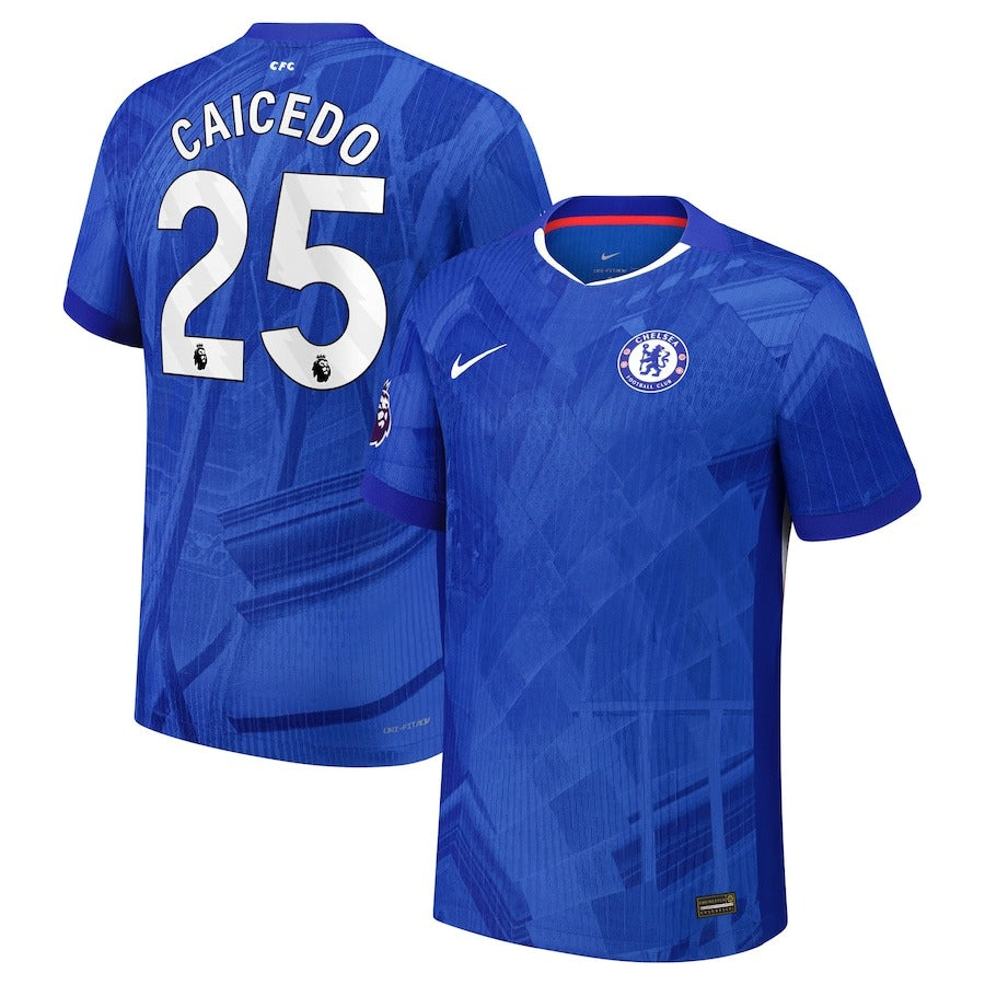 Moisés Caicedo Chelsea 2025/26 Home Player Shirt - Blue