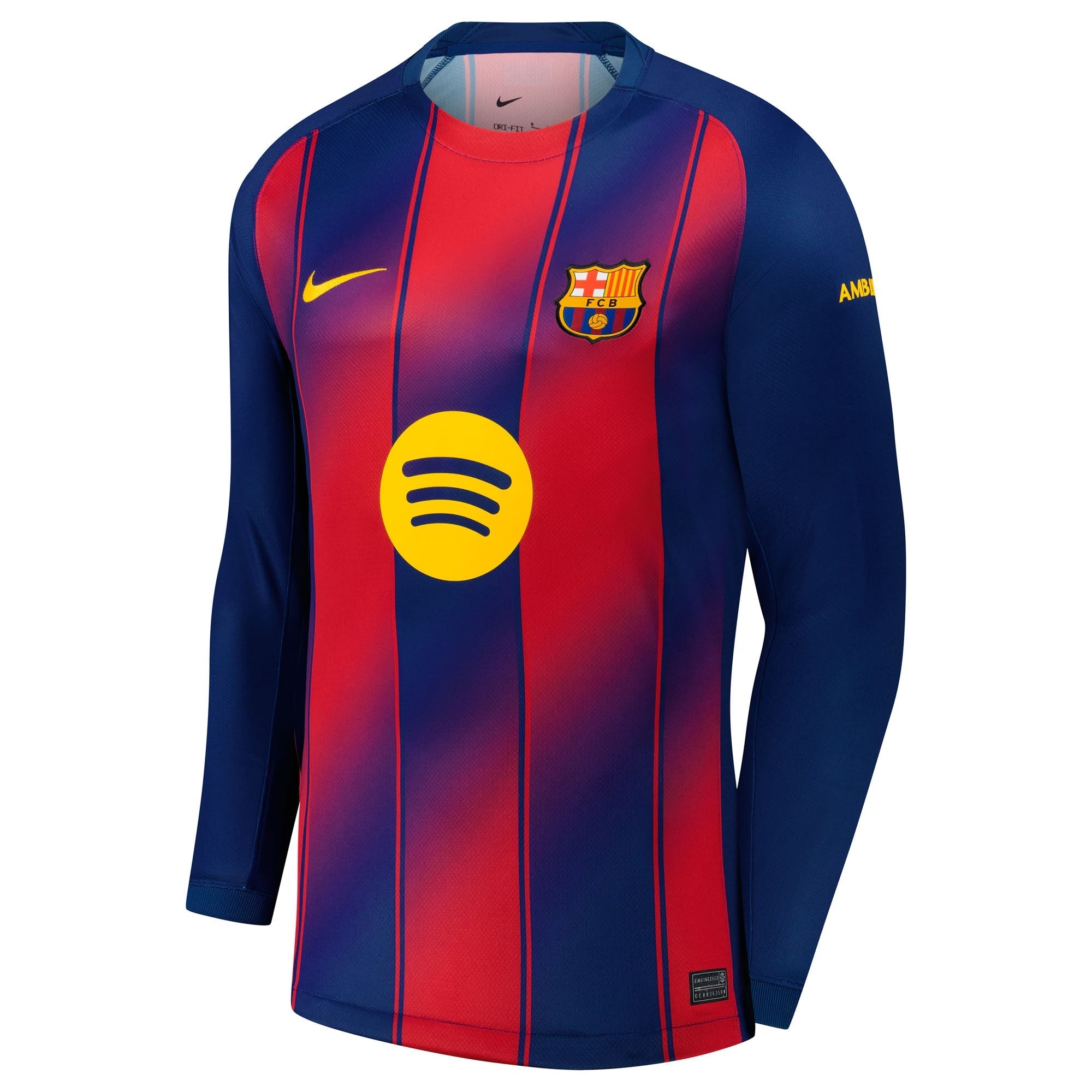 Pedri Barcelona 2025/26 Home Long Sleeve Shirt - Navy