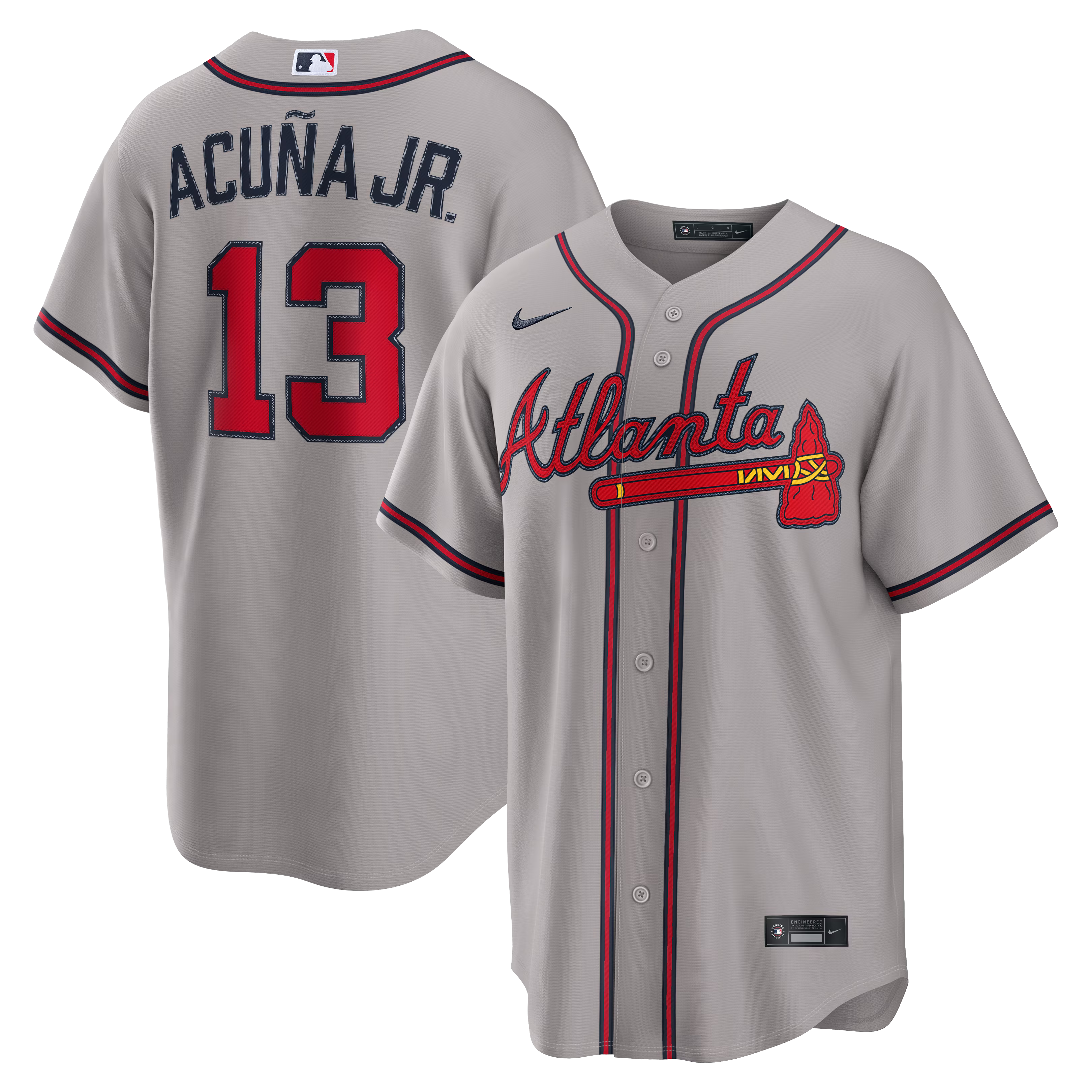 Jersey Gool - Ronald Acuña Jr. Atlanta Braves Alternate  Replica Jersey Navy