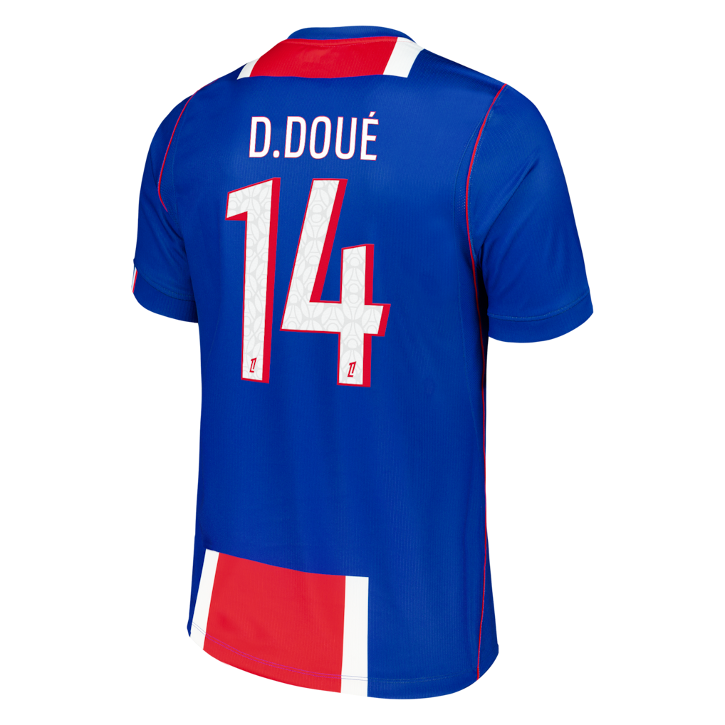 Official Désiré Doué Paris Saint-Germain Custom 2026/27 Home Stadium Replica Jersey - Blue - Jersey Teams World
