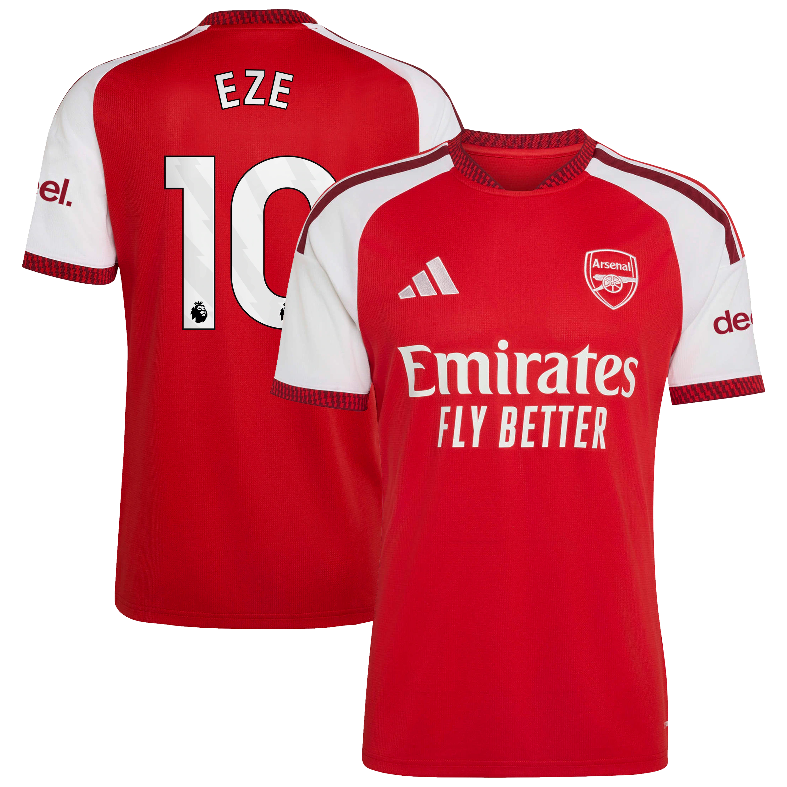 Official Eberechi Eze Arsenal Jersey Gool - 2026/27 Home  Replica Jersey - Red Soccer Gear