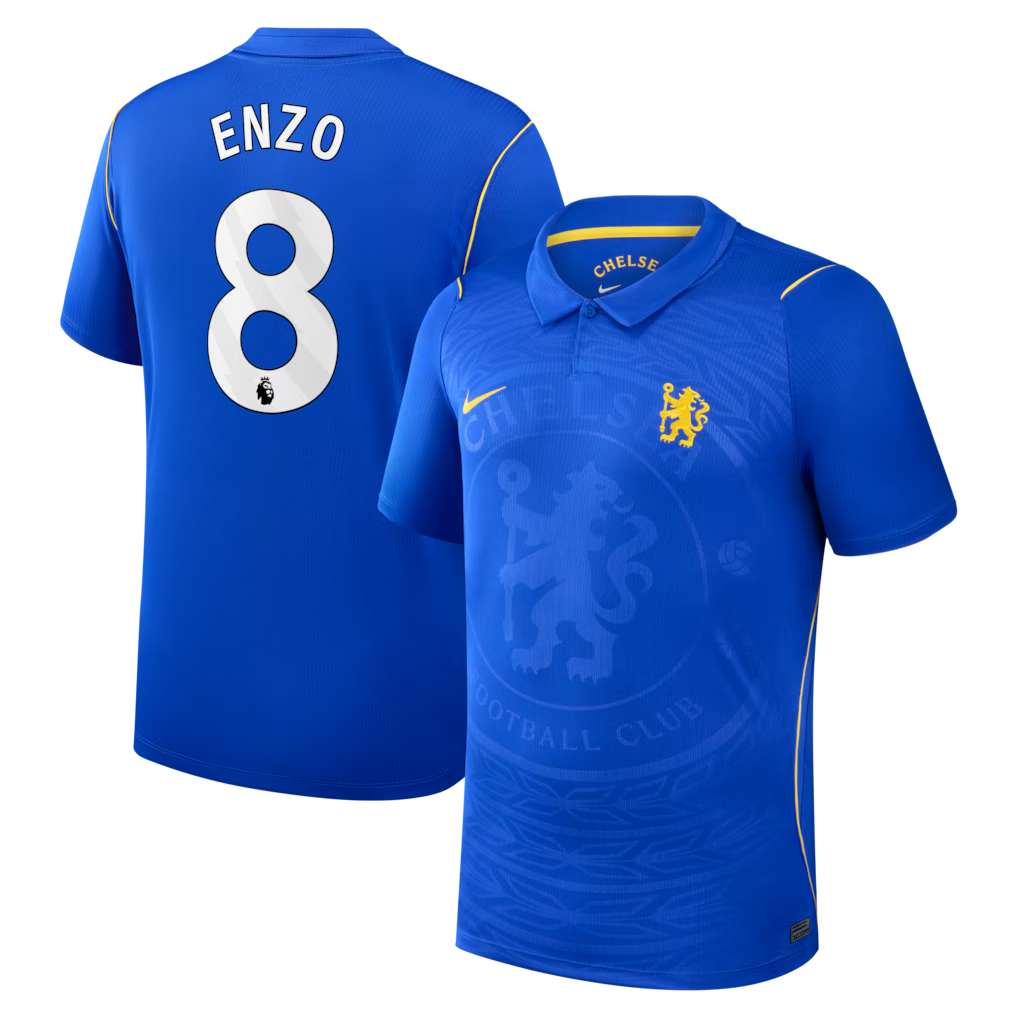 Official Enzo Fernández Chelsea Jersey Gool - 2026/27 Home Stadium  Replica Jersey - Blue Playmaker Soccer Gear
