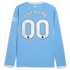 Official Manchester City  2026/27 Home Replica Long Sleeve Custom Jersey - Light Blue - Jersey Teams World