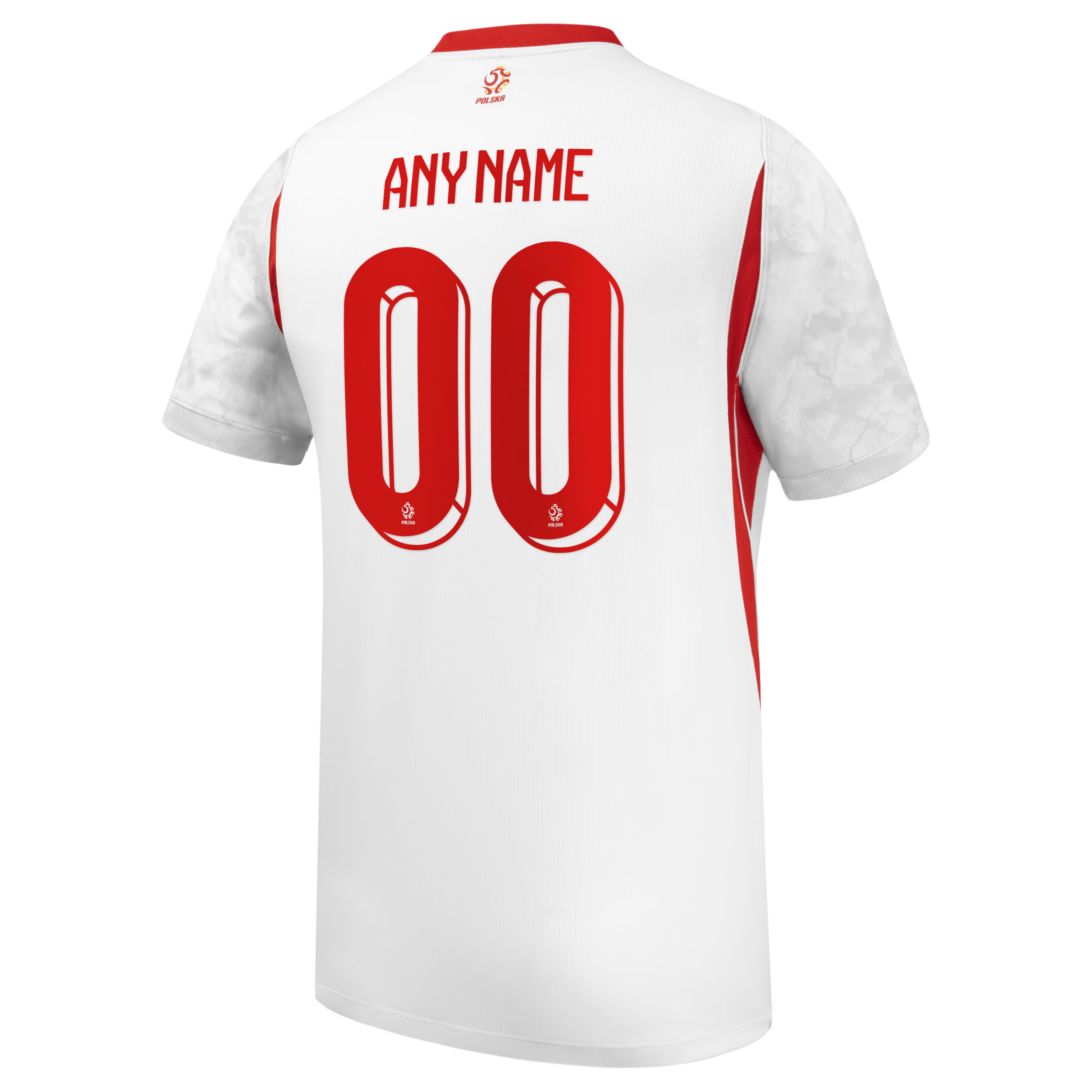 Official Poland National Team Custom 2026 Home Stadium Replica Custom Jersey - White - Jersey Teams World