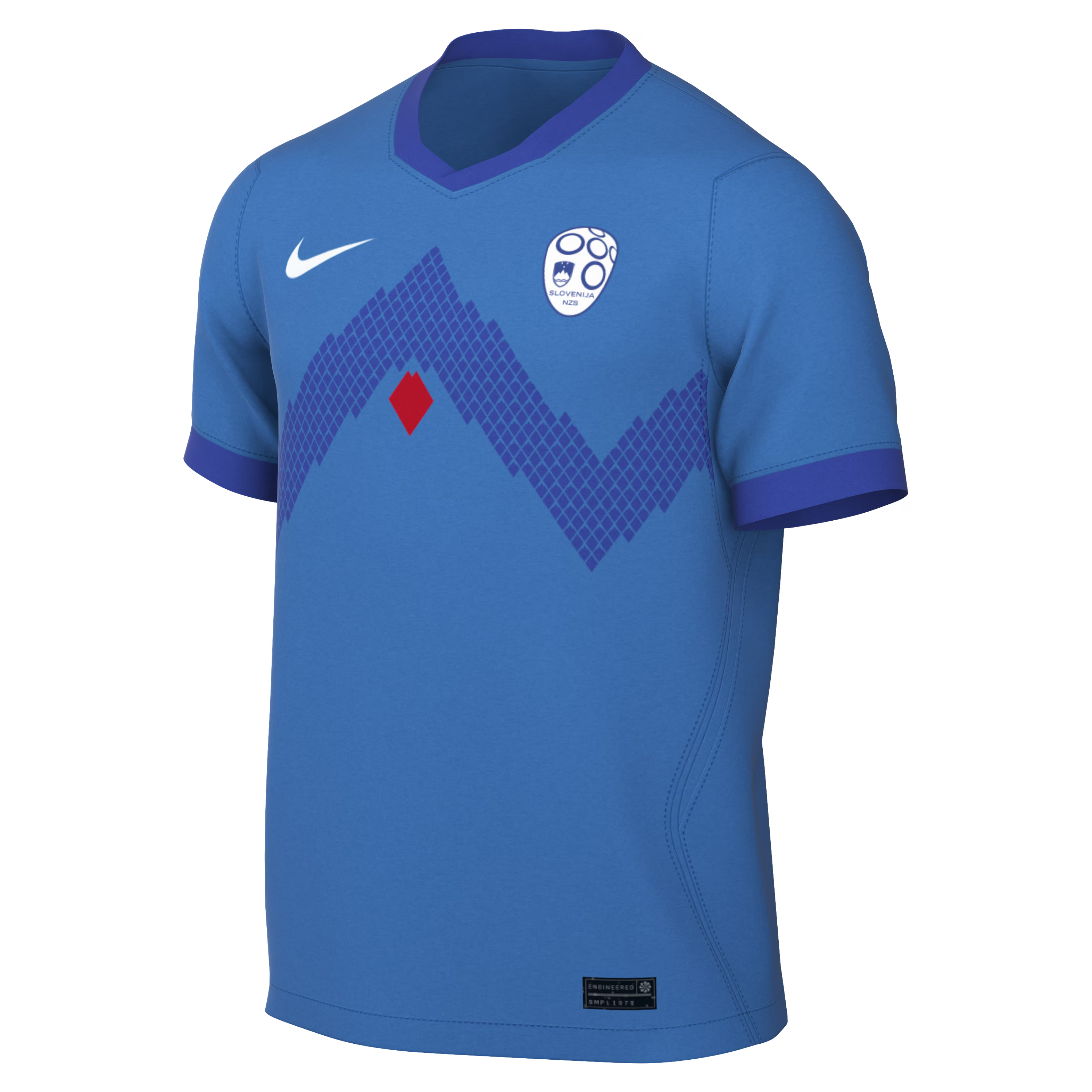 Official Slovenia National Team Custom 2026 Away Stadium Replica Jersey - Blue - Jersey Teams World