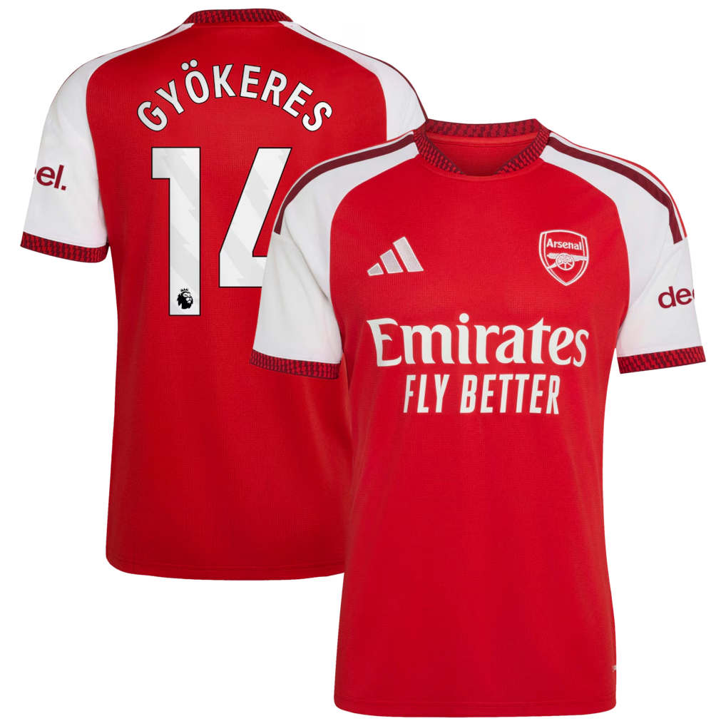 Official Viktor Gyökeres Arsenal Jersey Gool - 2026/27 Home  Replica Jersey - Red Striker Soccer Gear