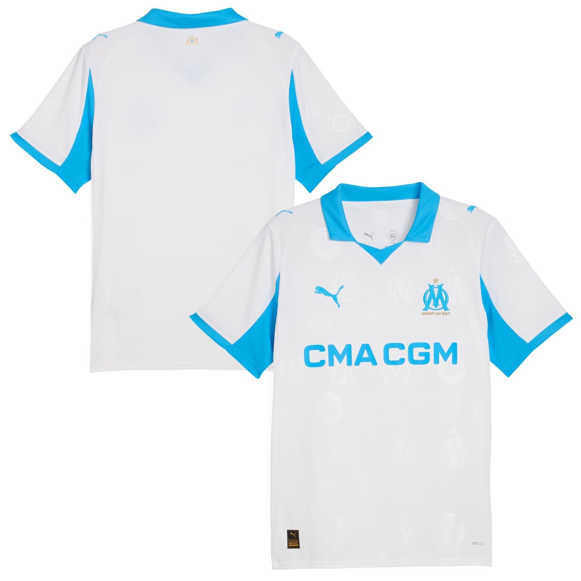 Olympique Marseille 2025/26 Custom Home Shirt - White