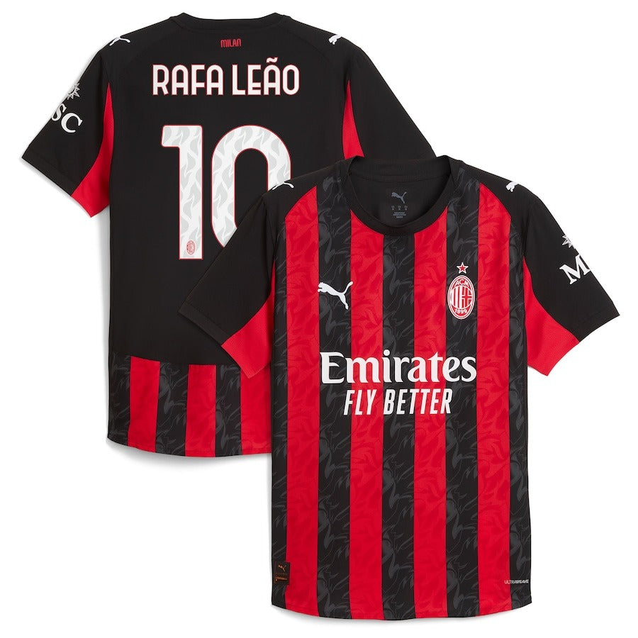 Rafael Leão AC Milan 2025/26 Home Player Shirt - Red
