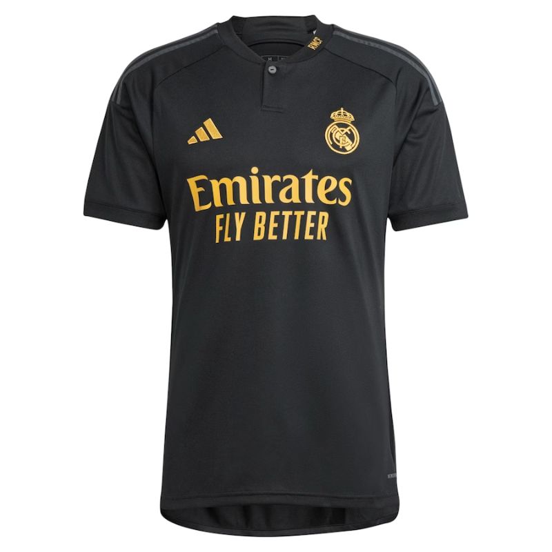 Real Madrid Adidas 2023/24 Third Custom Jersey - Black