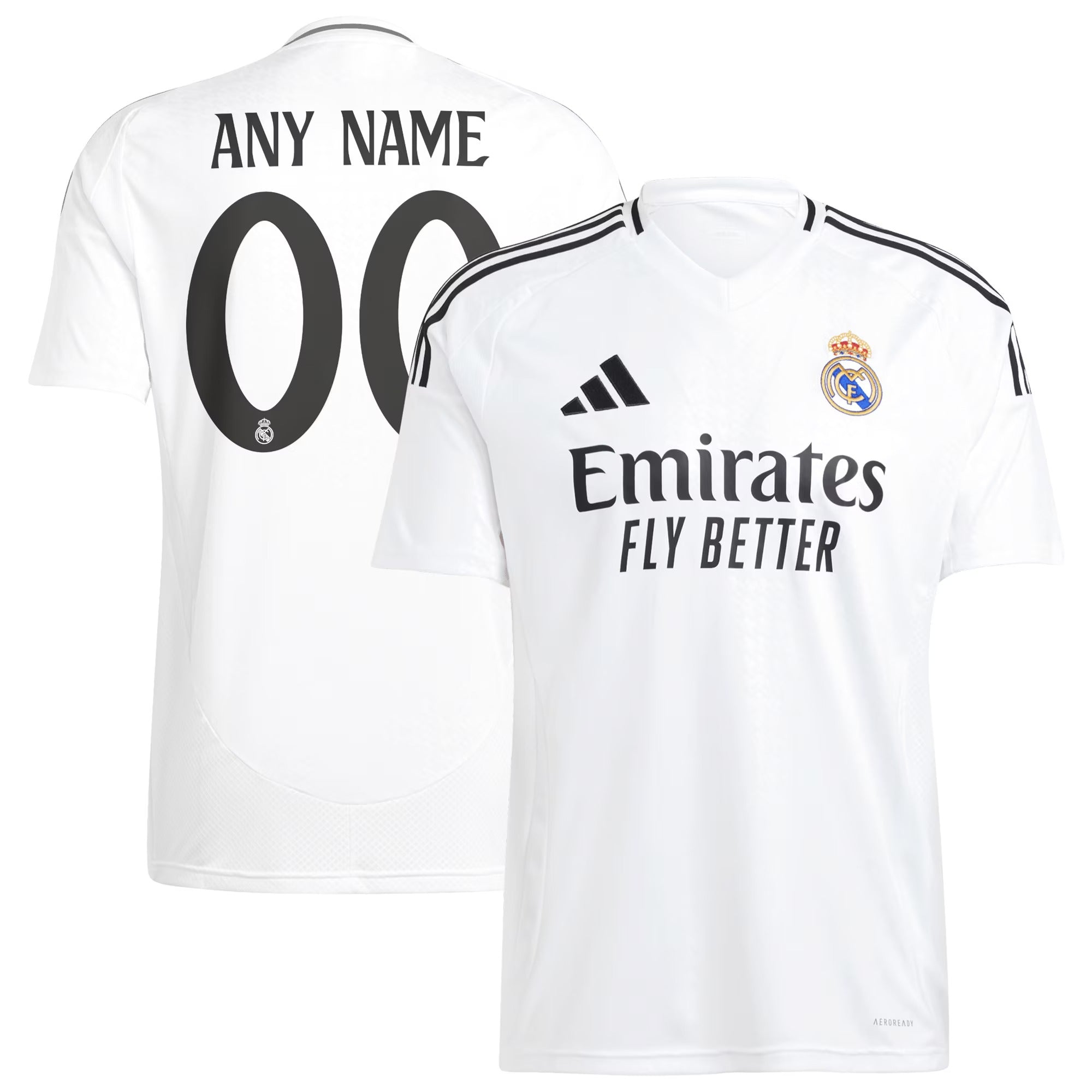 Real Madrid 2025/26 Home Custom Jersey - White
