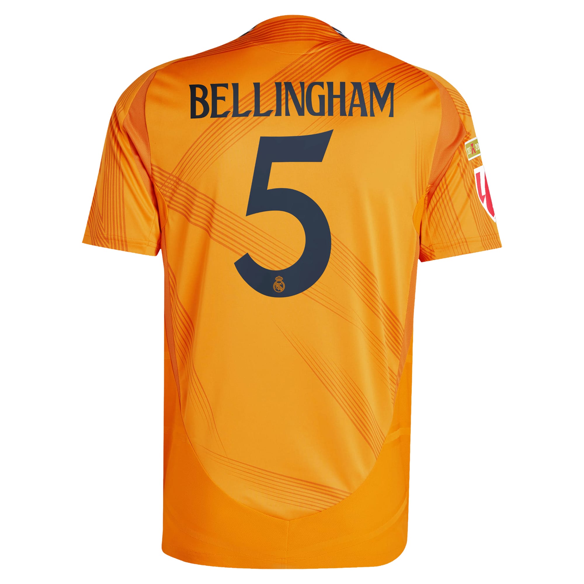 Real Madrid adidas 2024/25 Away Jude Bellingham Jersey - Orange