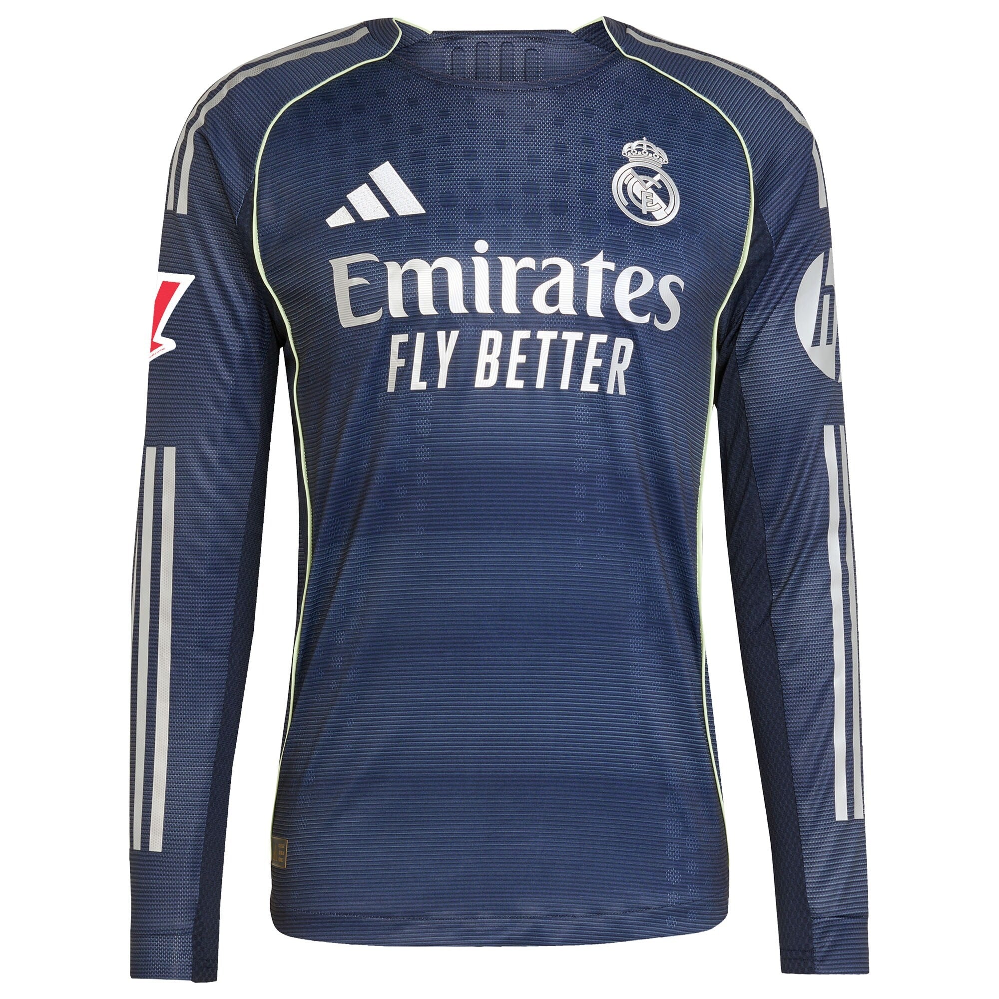 Real Madrid 2025/26 Away Long Sleeve Custom Shirt - Blue