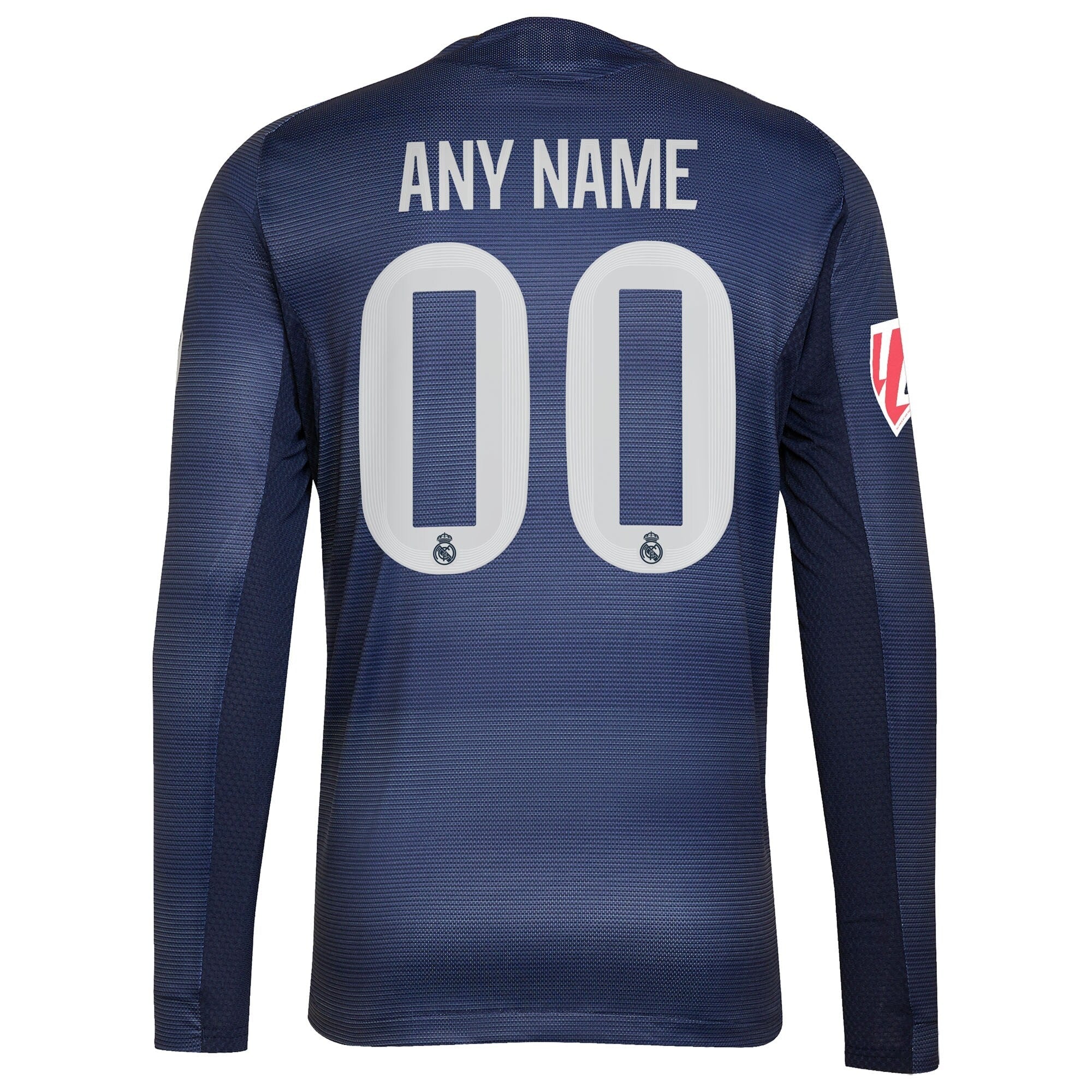 Real Madrid 2025/26 Away Long Sleeve Custom Shirt - Blue