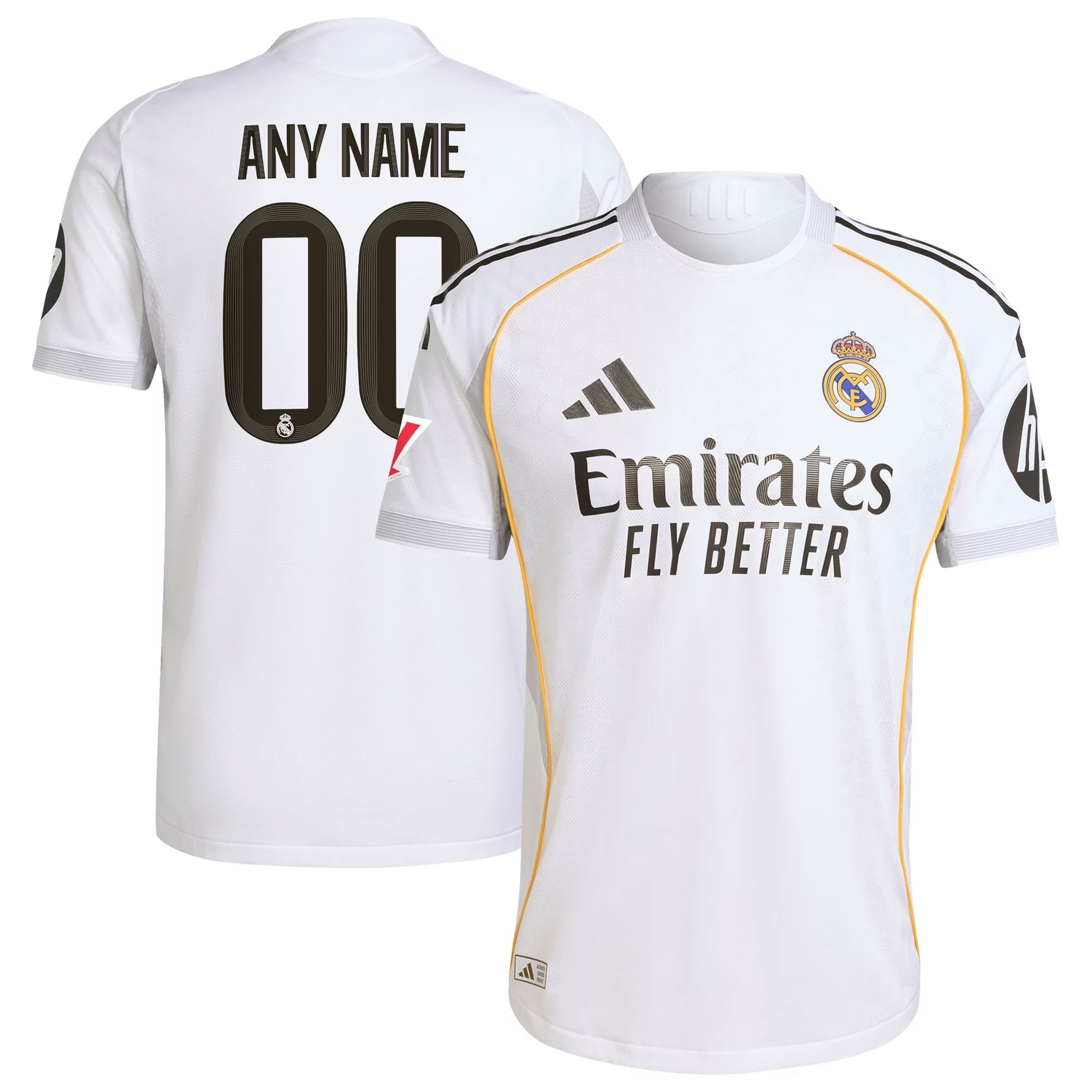 Real Madrid 2025/26 Home Authentic Custom Shirt – White